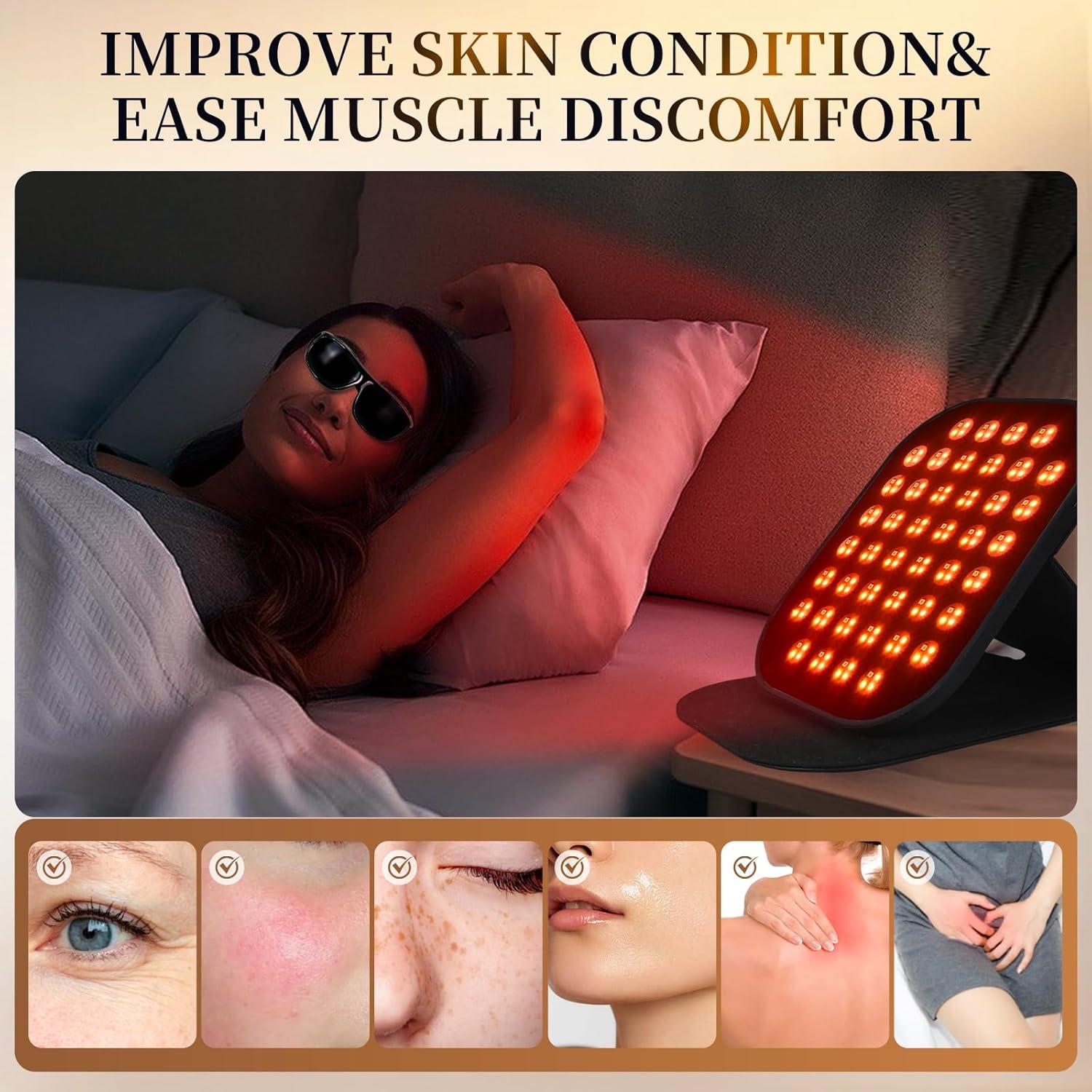 Panel de Terapia de Luz Roja Portátil Shimeng 24.13x18.8cm