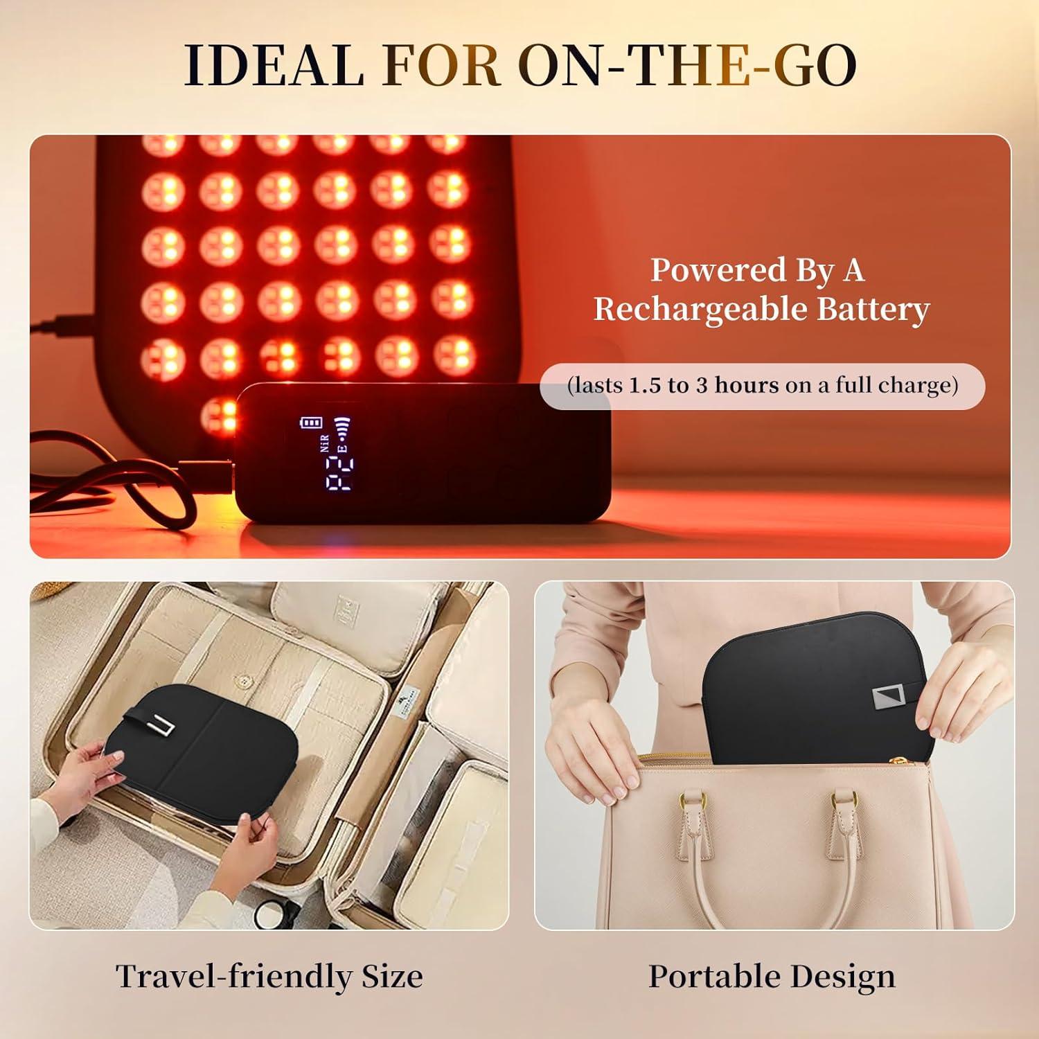 Panel de Terapia de Luz Roja Portátil Shimeng 24.13x18.8cm