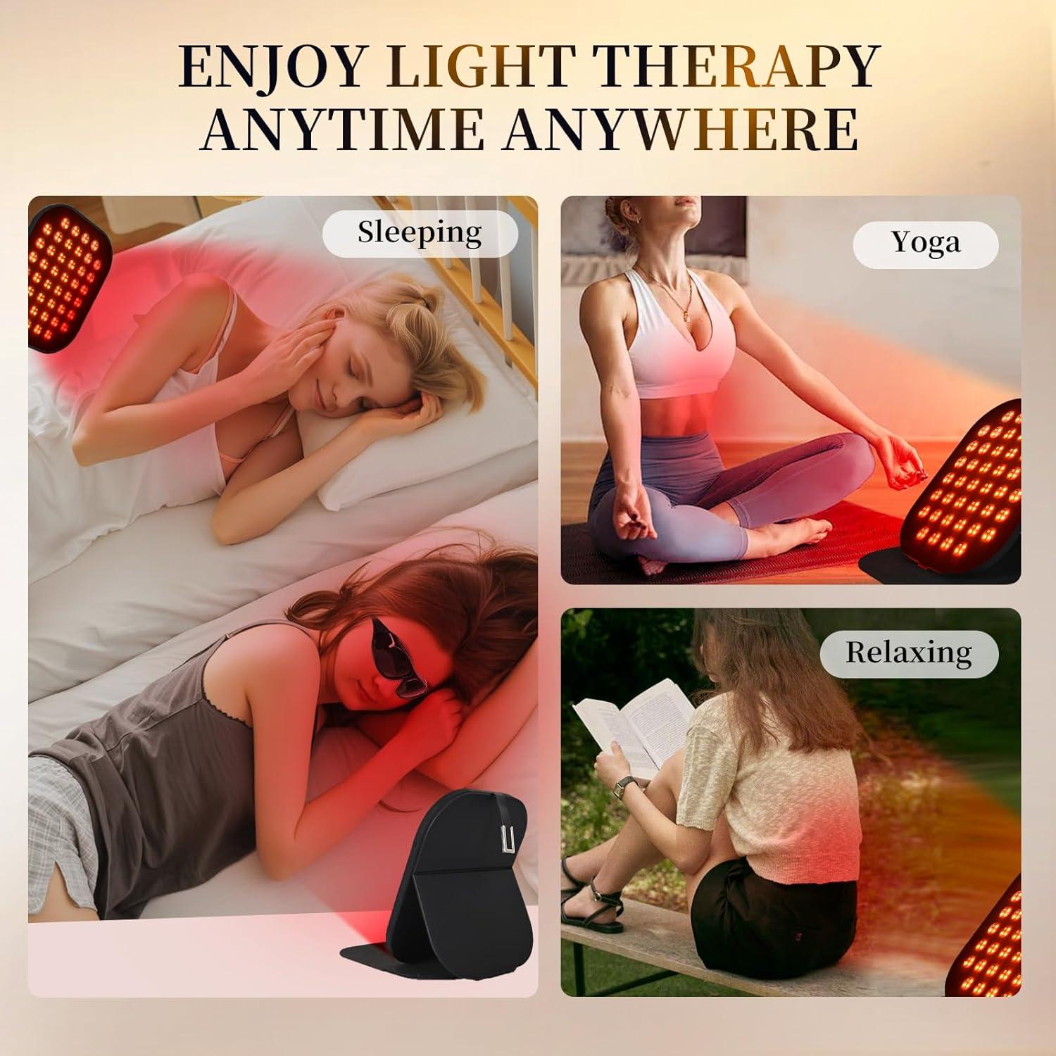 Panel de Terapia de Luz Roja Portátil Shimeng 24.13x18.8cm