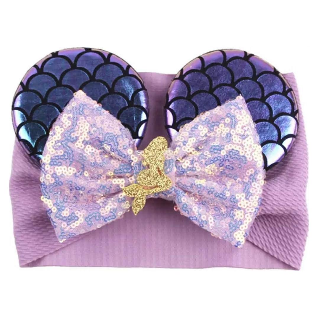 Diadema de Orejas de Minnie CLGIFT para Bebés y Niños Ariel