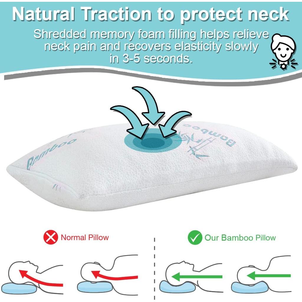 Funda de Almohada Kova KH Harper Queen 2 Piezas Rayón Bambú