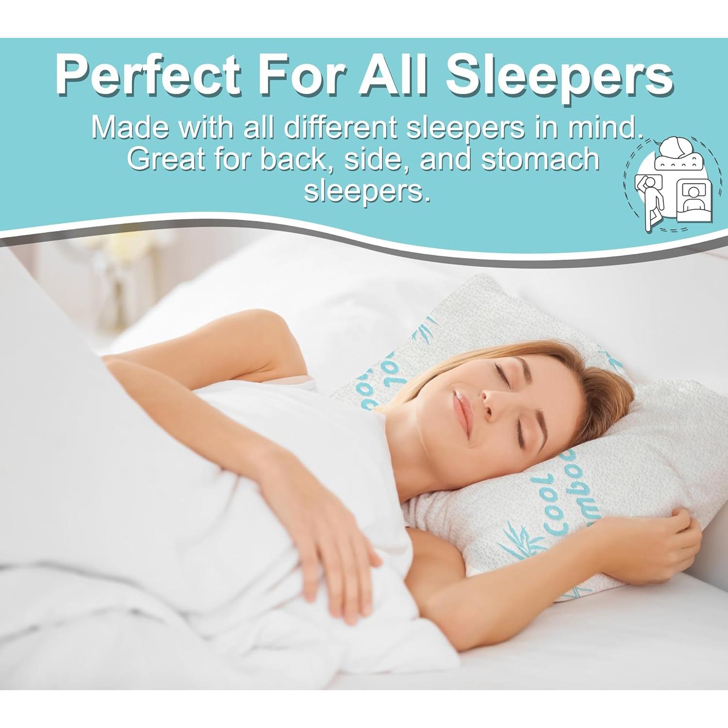 Funda de Almohada Kova KH Harper Queen 2 Piezas Rayón Bambú