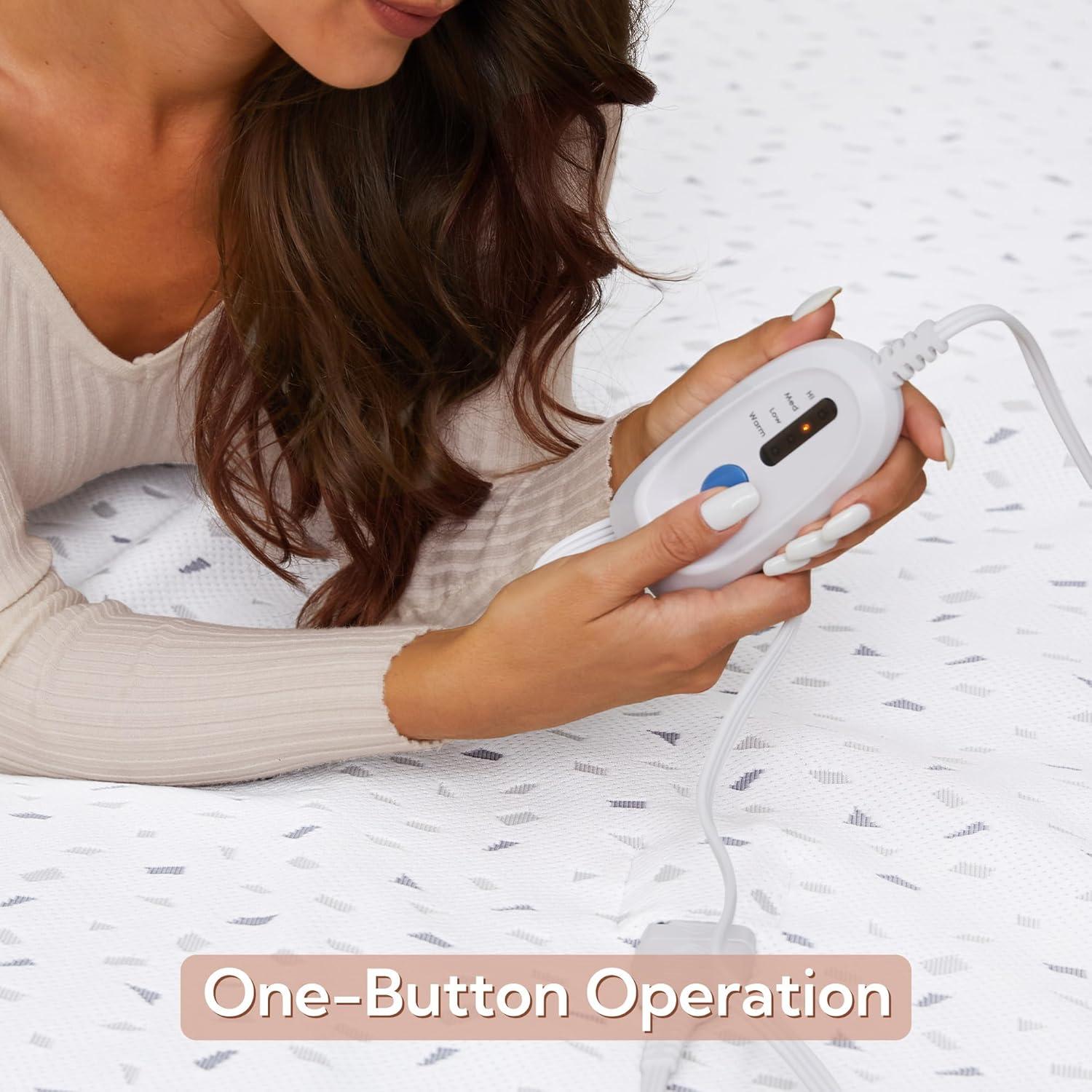 Almohadilla Eléctrica King SUNNY HEAT 198x203cm 4 Niveles Calor