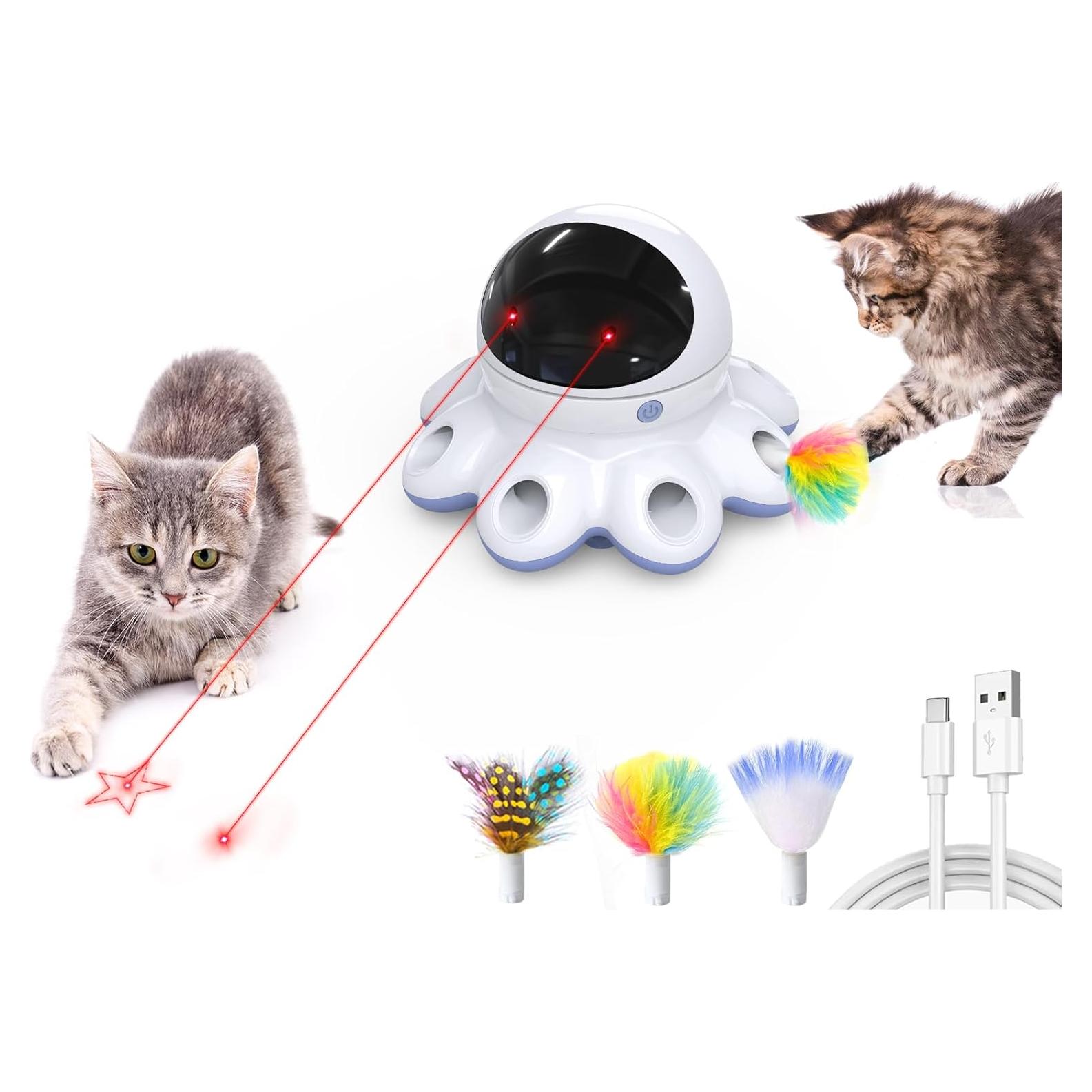 Juguete Láser para Gatos ORSDA T68 Interactivo 2-en-1