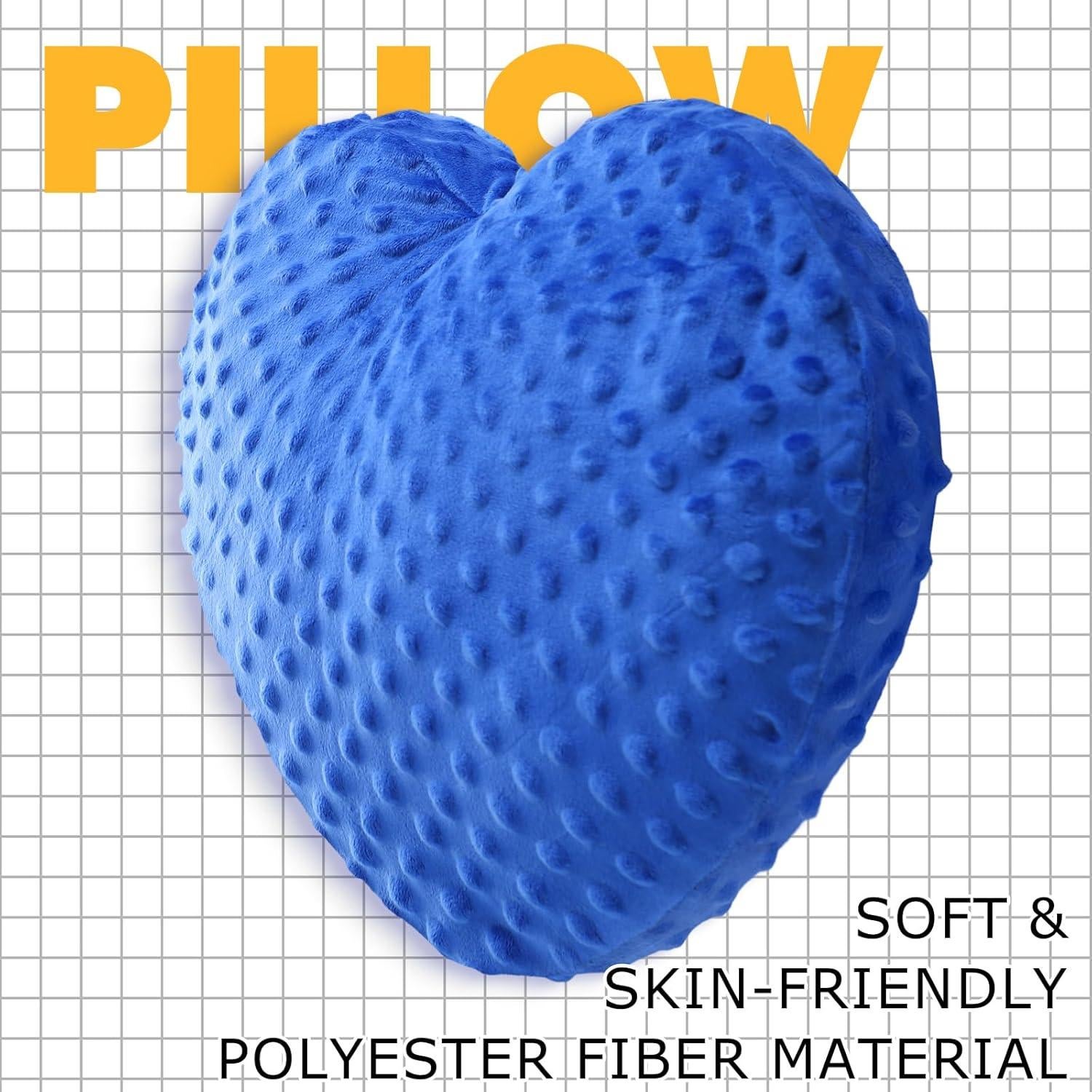 Almohada Sensorial con Peso Briwooody Corazón 30x30 cm Azul