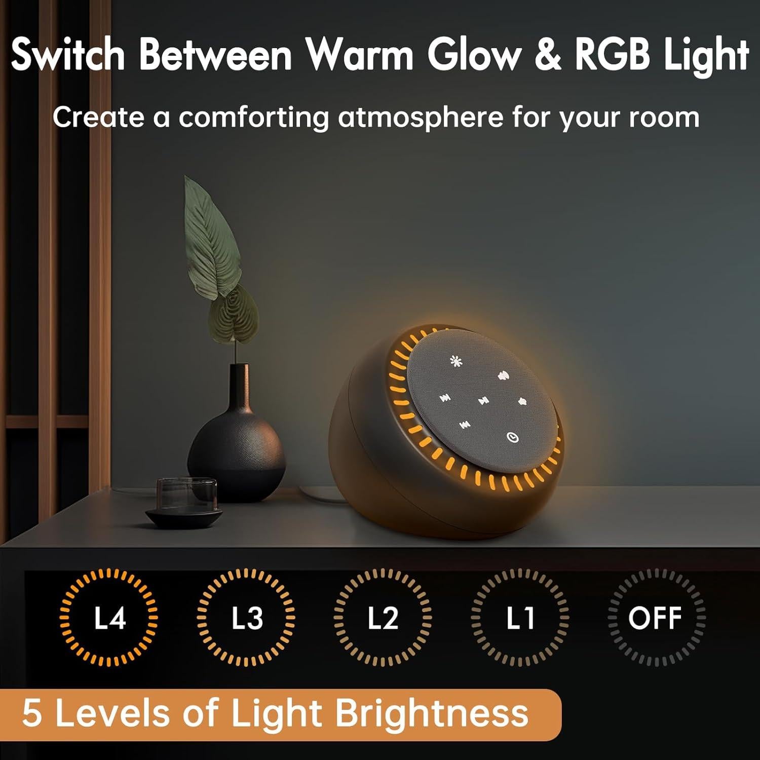 Máquina de Sonido DreamSky DS6682 con 26 Sonidos y Luz RGB