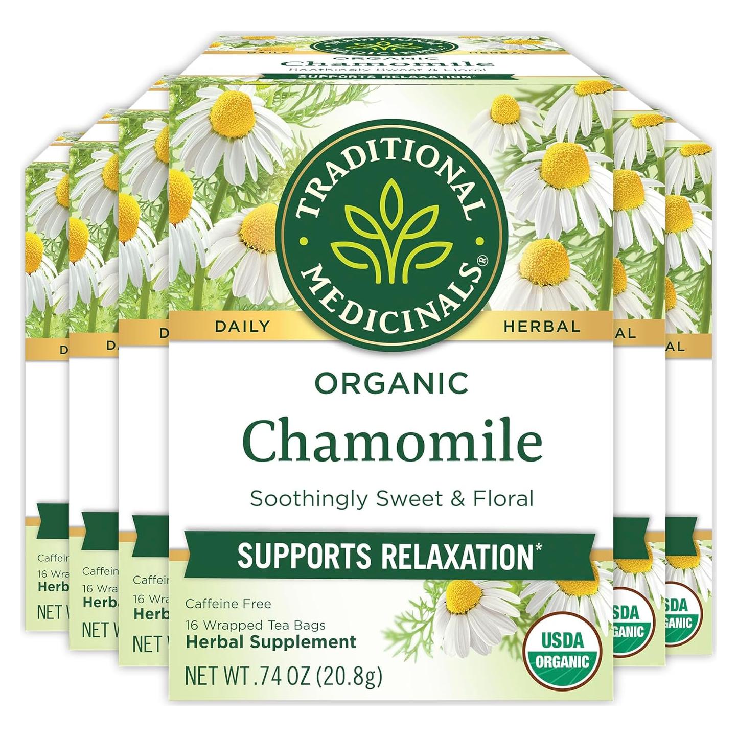 Té de Manzanilla Orgánica Tradicional 96 Bolsitas - Calmante