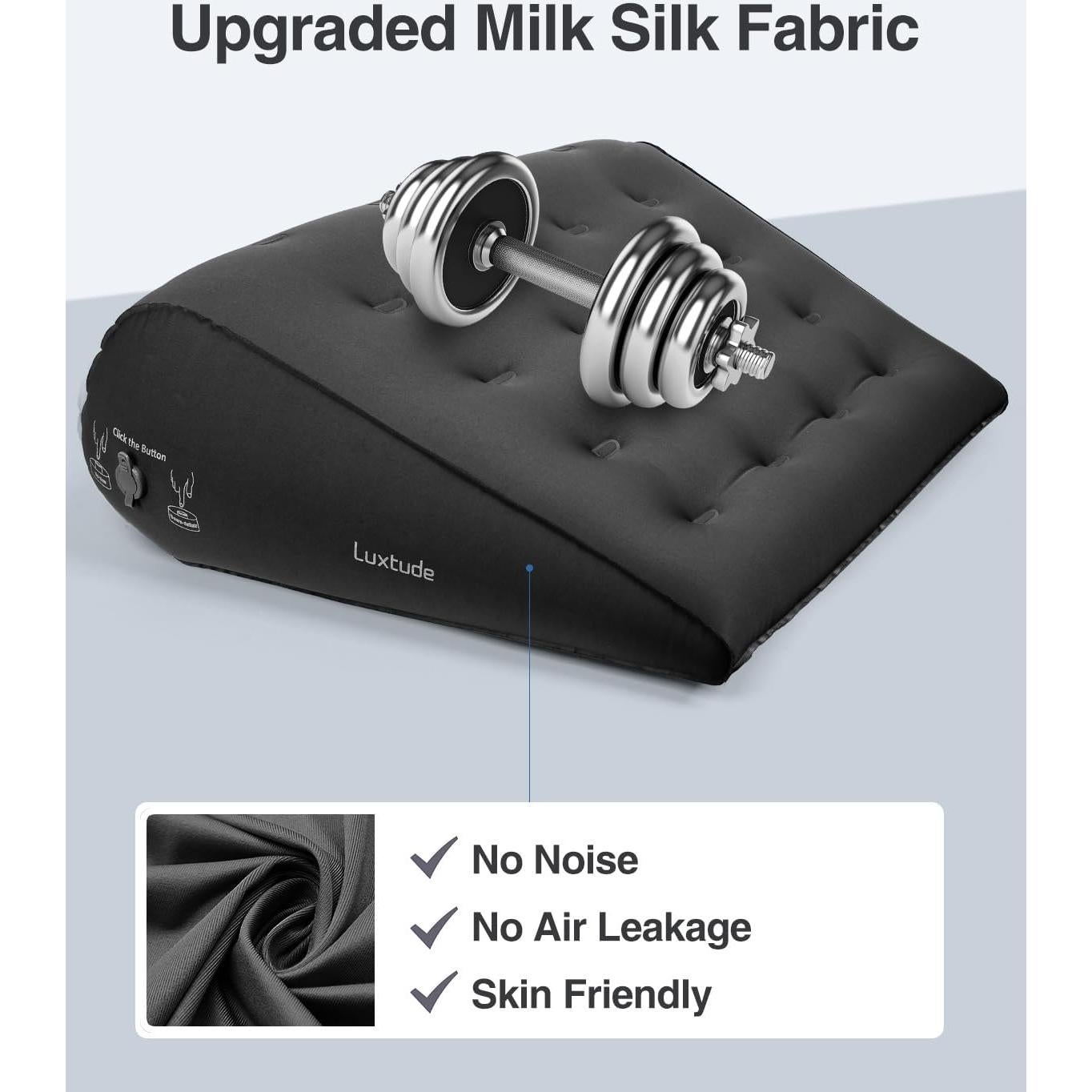 Cojín Inflable en Forma de Cuña Luxtude para Espalda y Piernas