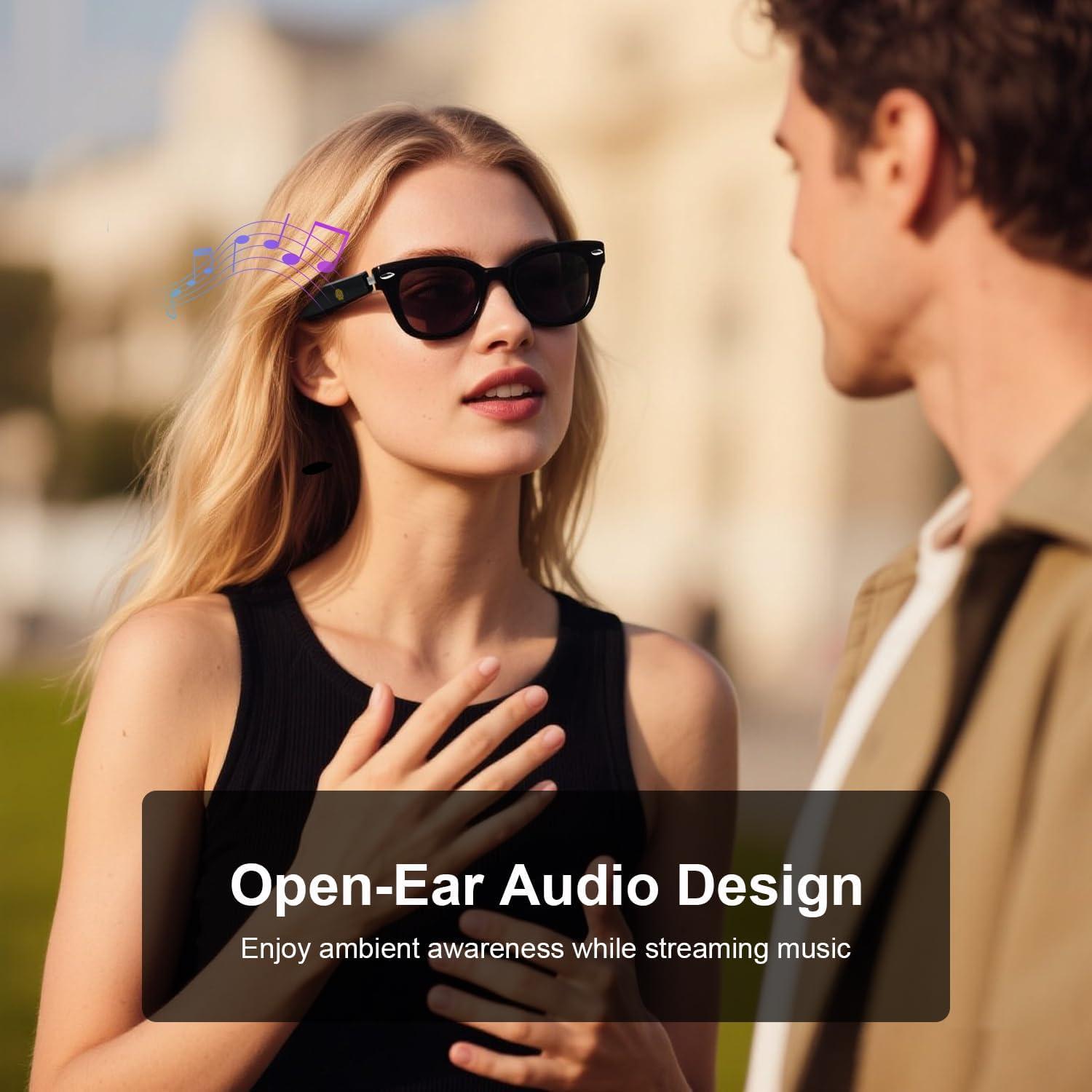 Gafas de sol inteligentes HAIXINDA MZ08 Bluetooth UV400