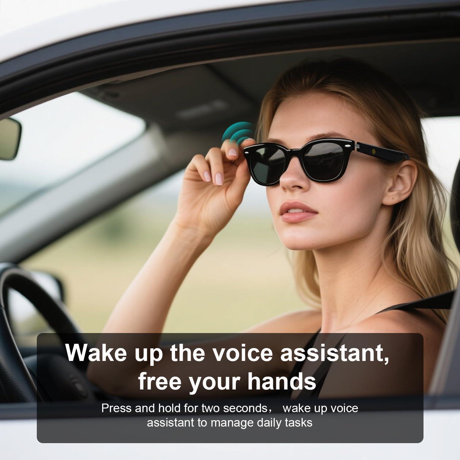 Gafas de sol inteligentes HAIXINDA MZ08 Bluetooth UV400