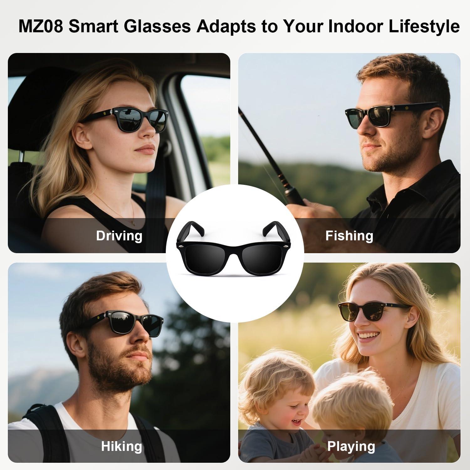 Gafas de sol inteligentes HAIXINDA MZ08 Bluetooth UV400