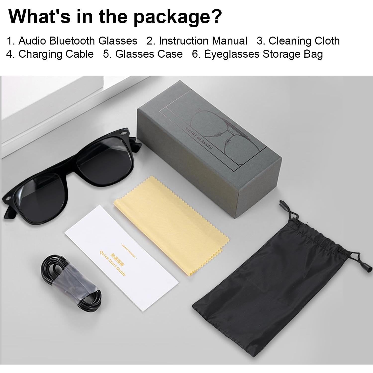 Gafas de sol inteligentes HAIXINDA MZ08 Bluetooth UV400