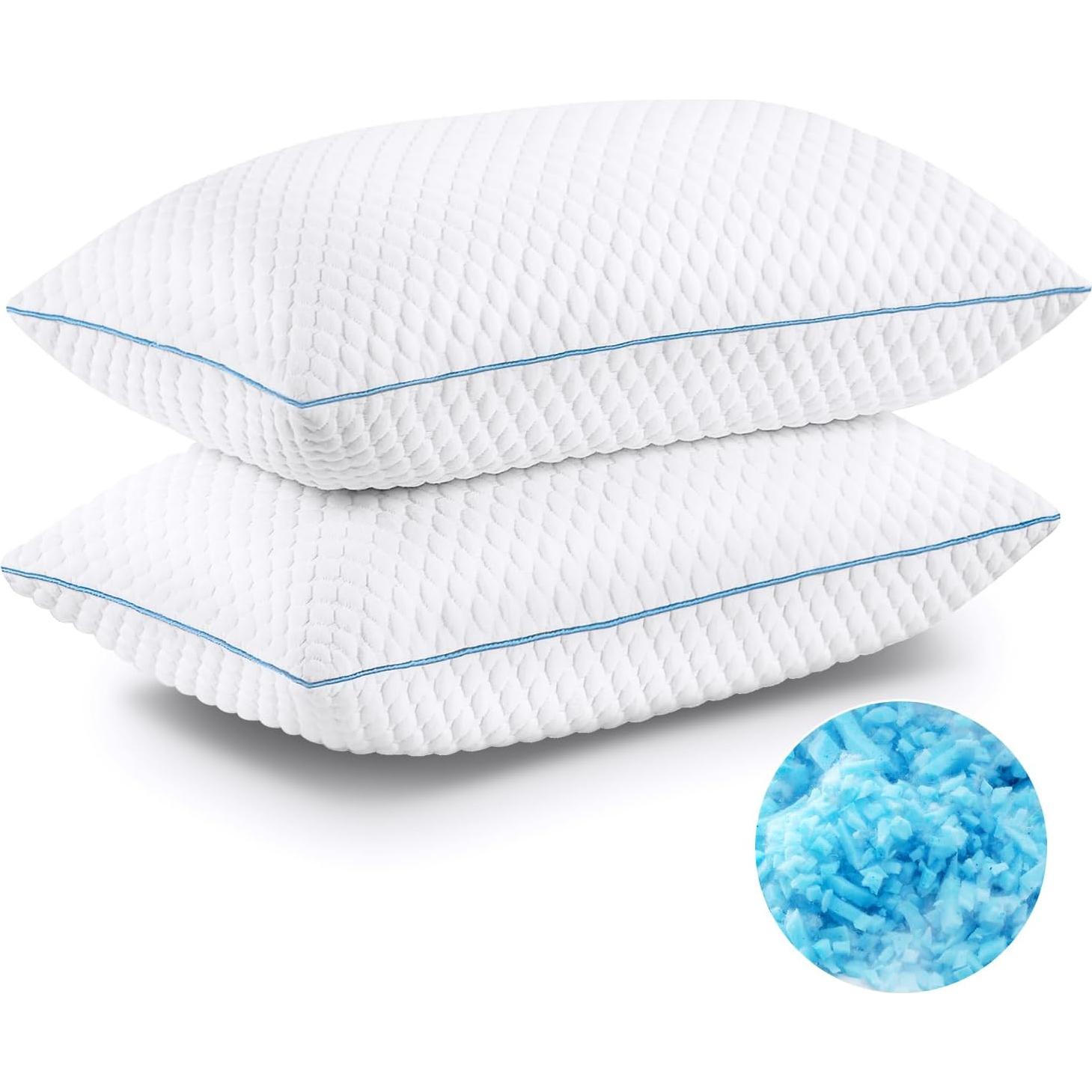 Juego de 2 Almohadas Estándar VVZ Cooling Espuma Viscoelástica