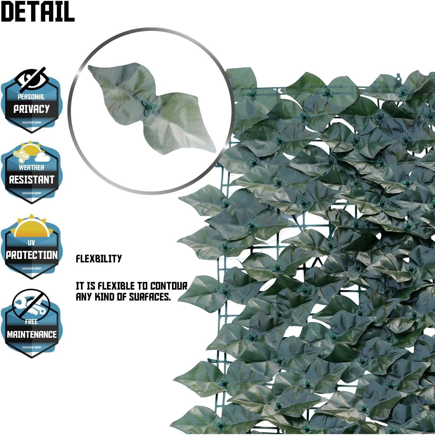 Pantalla de Privacidad Hiedra Artificial TANG 1.83x4.27m Verde