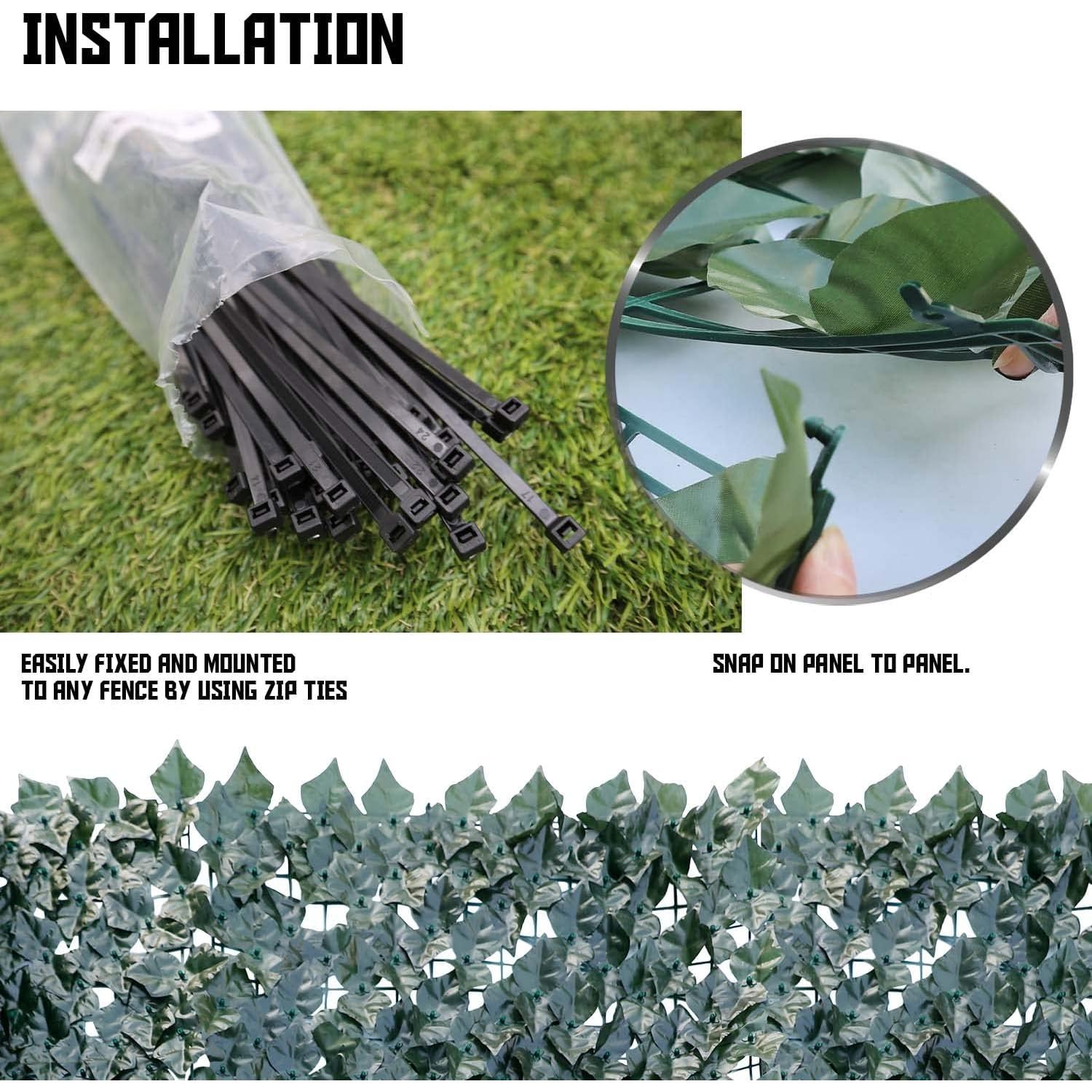 Pantalla de Privacidad Hiedra Artificial TANG 1.83x4.27m Verde