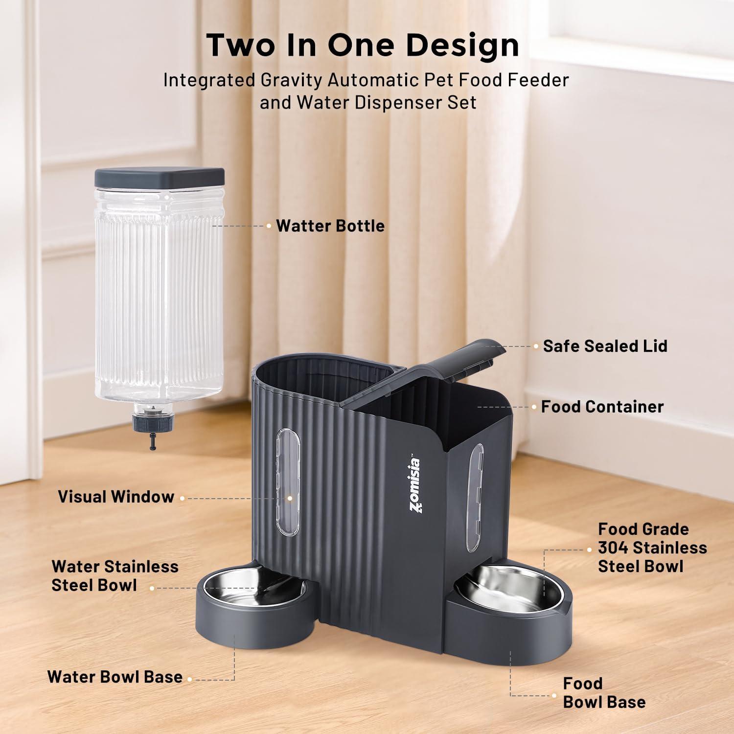 Comedero y dispensador de agua automático Apollo 4L negro