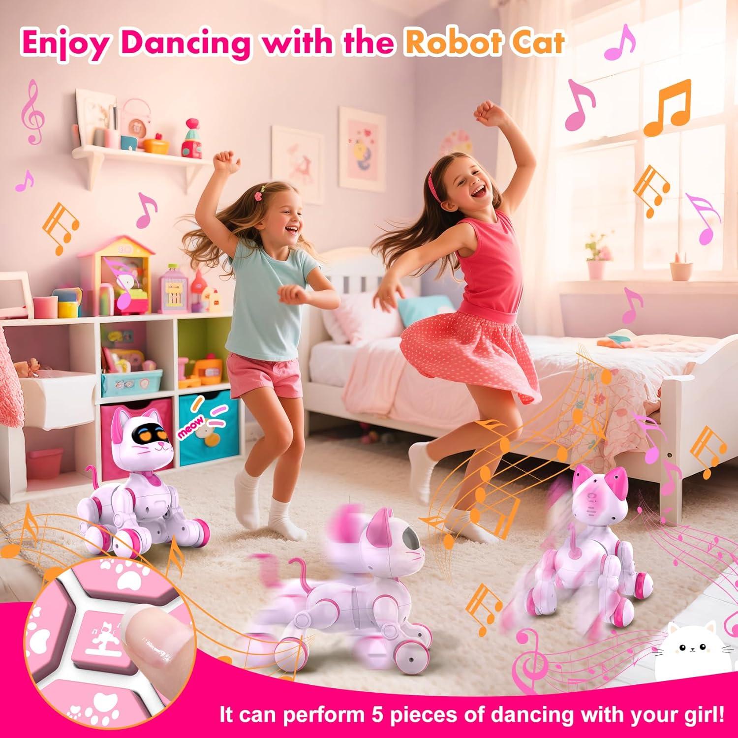 Gato Robot Interactivo Nicmore 6602 Rosa para Niñas 3-8 Años