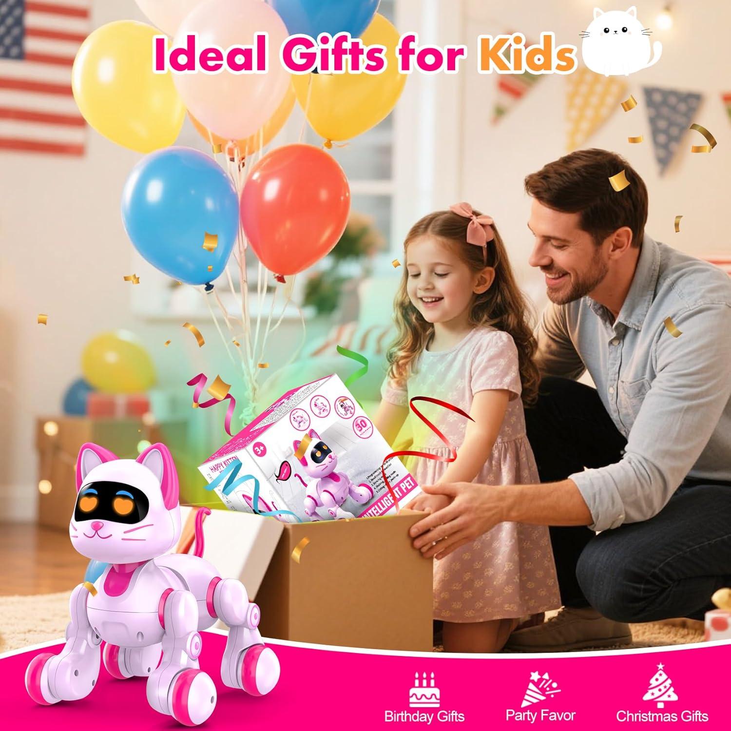 Gato Robot Interactivo Nicmore 6602 Rosa para Niñas 3-8 Años