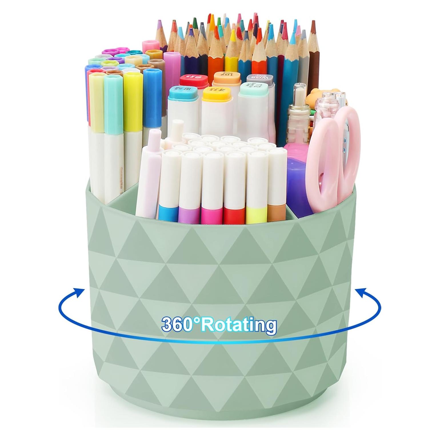 Organizador de Escritorio Rotatorio Nuozme Verde 360 Grados