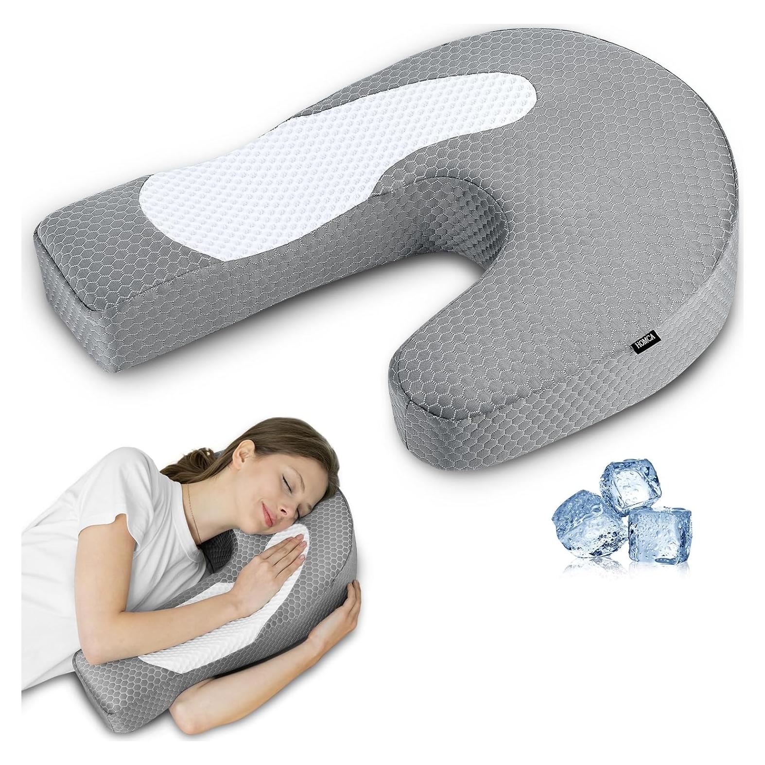 Almohada Ergonómica HOMCA PL11 para Dormir de Lado - Espuma Viscoelástica
