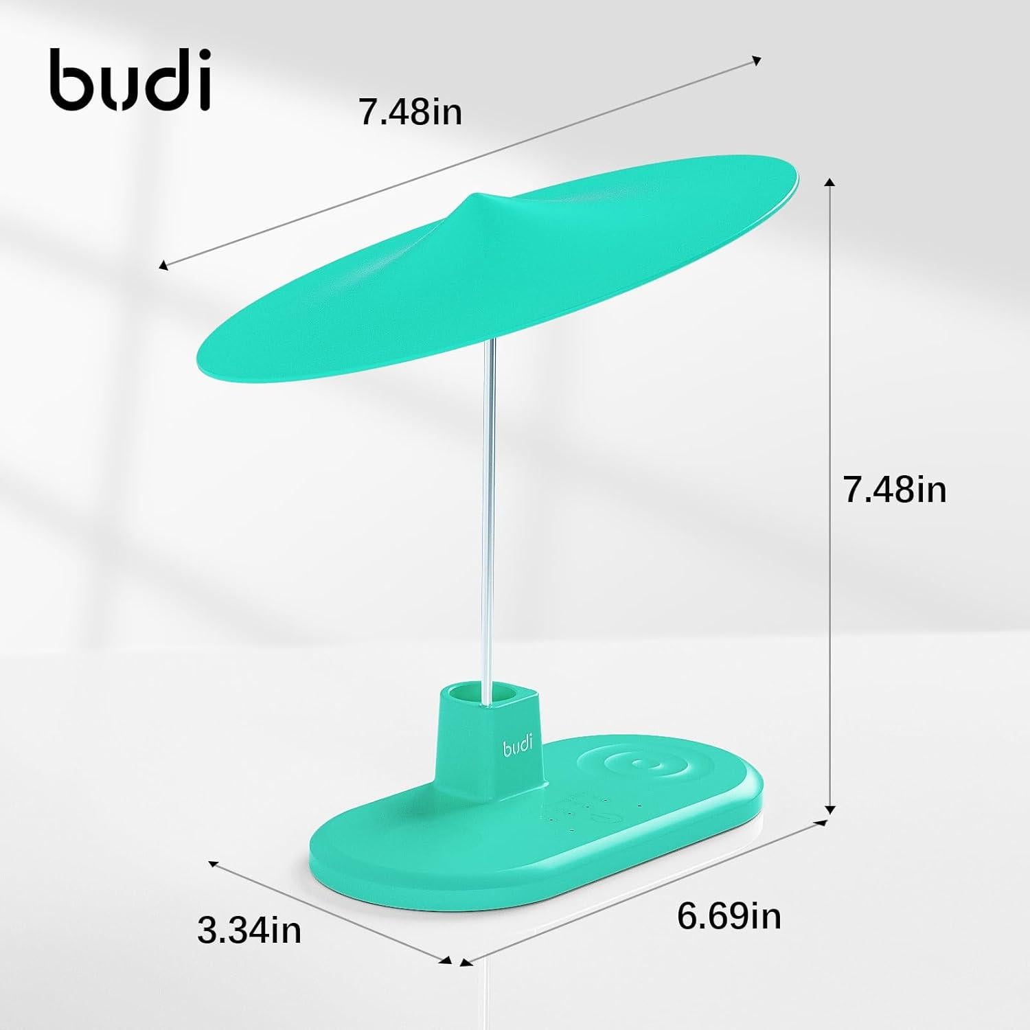 Lámpara de Mesa BUDI WL-4800W Táctil con Cargador Inalámbrico 20W