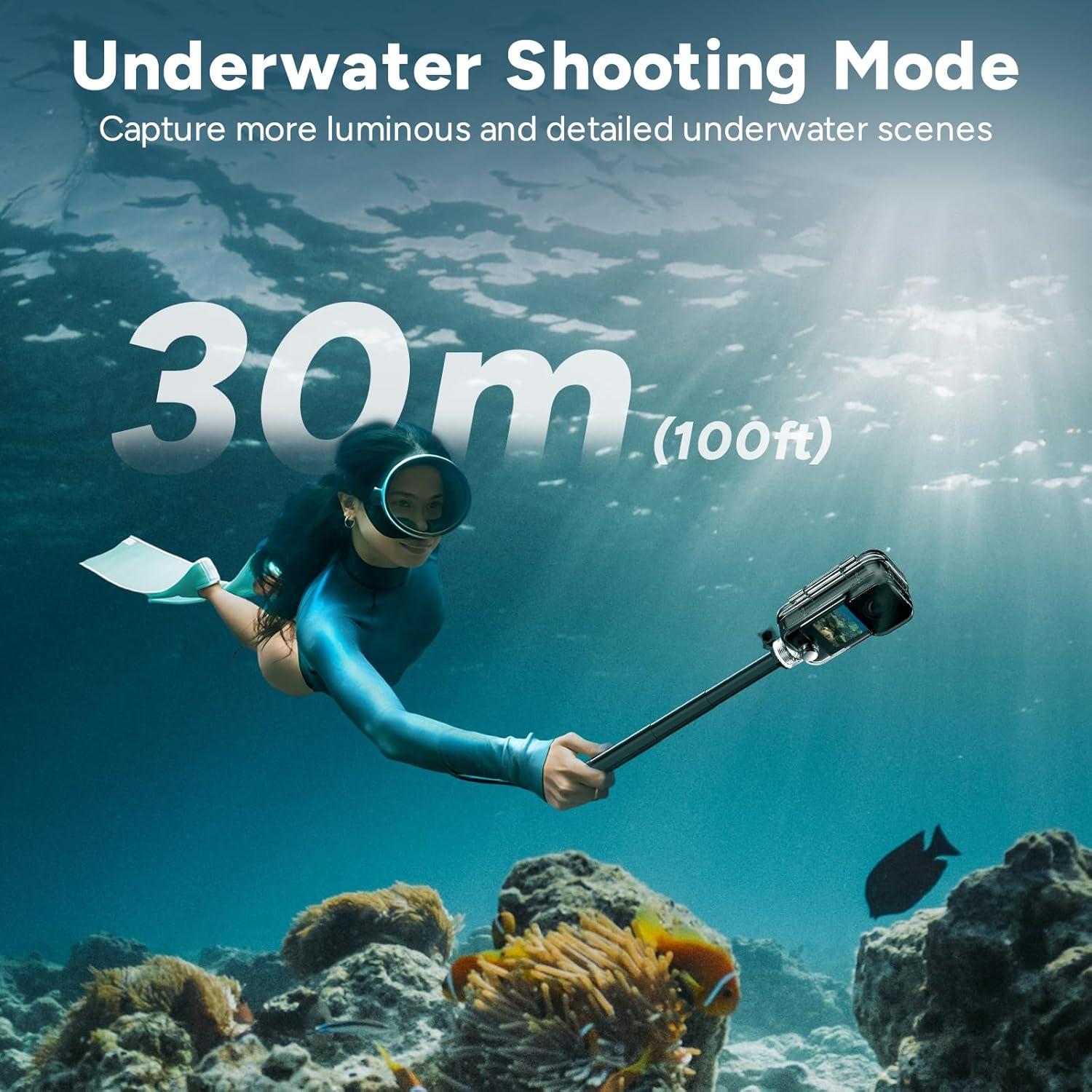 Cámara de acción SJCAM C300 4K, 7 horas batería, a prueba de agua