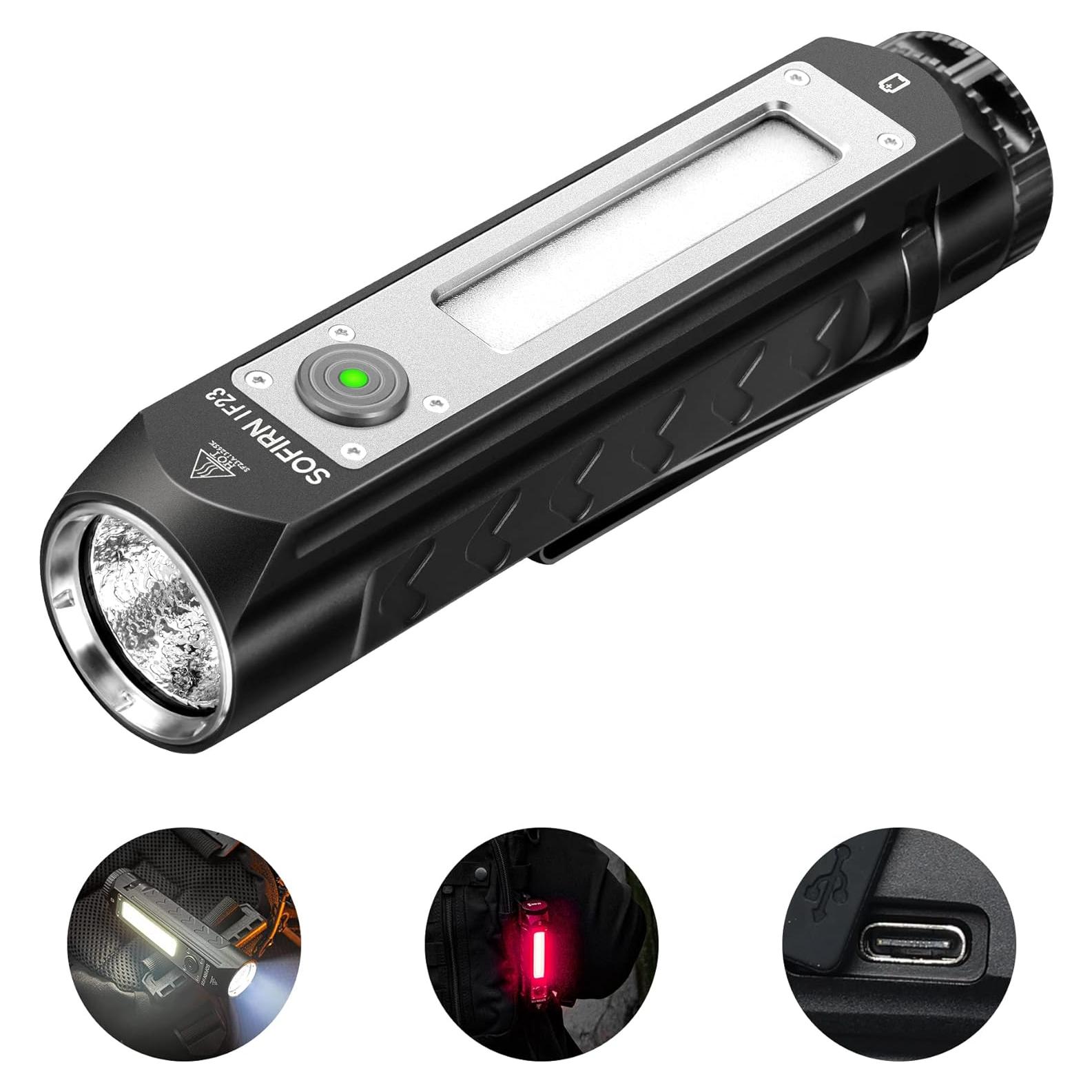 Linterna Recargable Sofirn IF23 4000lm IPX8 con Luz RGB