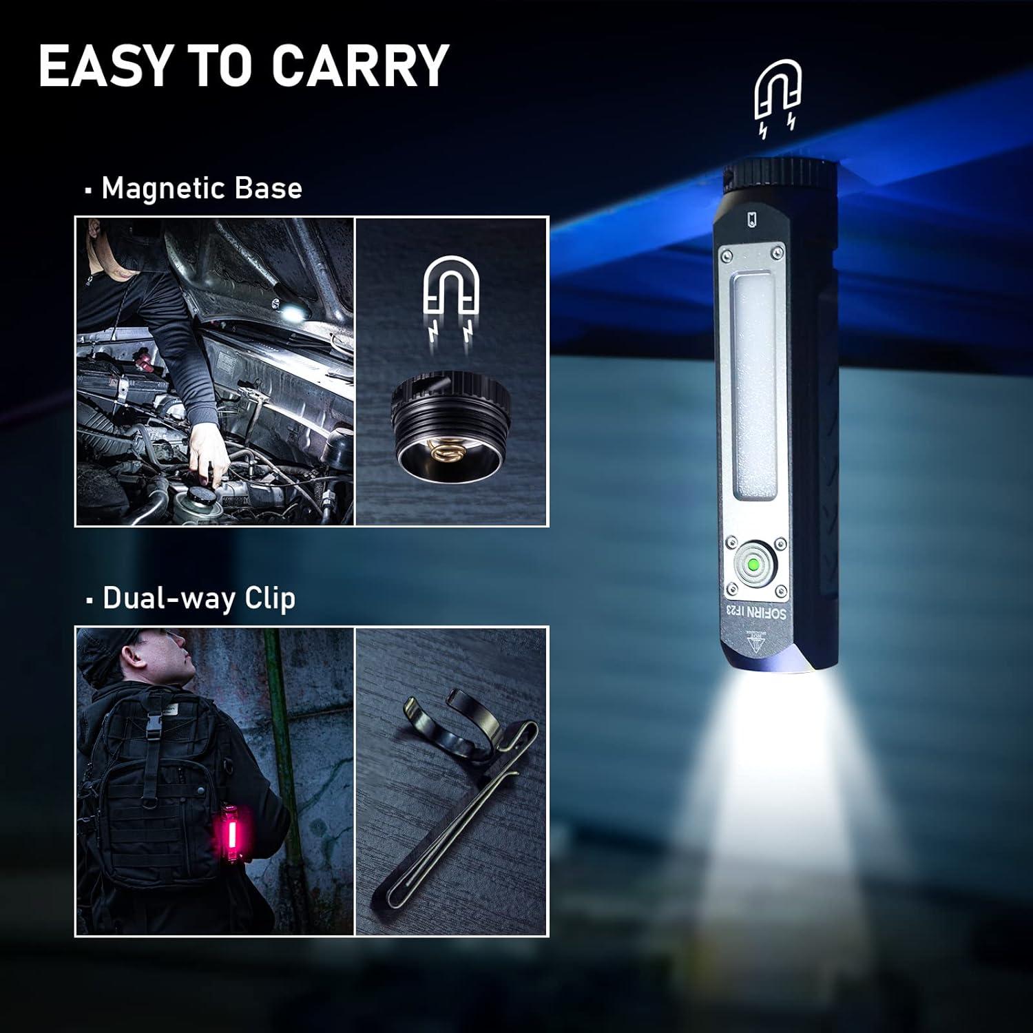 Linterna Recargable Sofirn IF23 4000lm IPX8 con Luz RGB