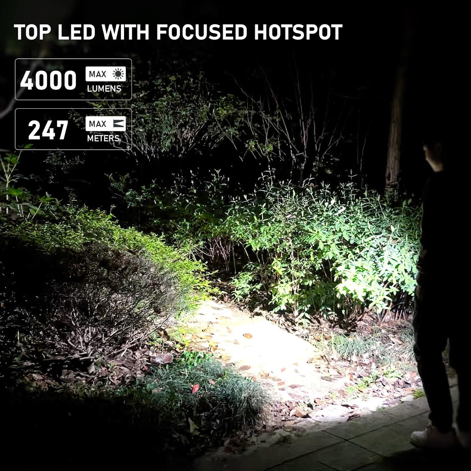 Linterna Recargable Sofirn IF23 4000lm IPX8 con Luz RGB