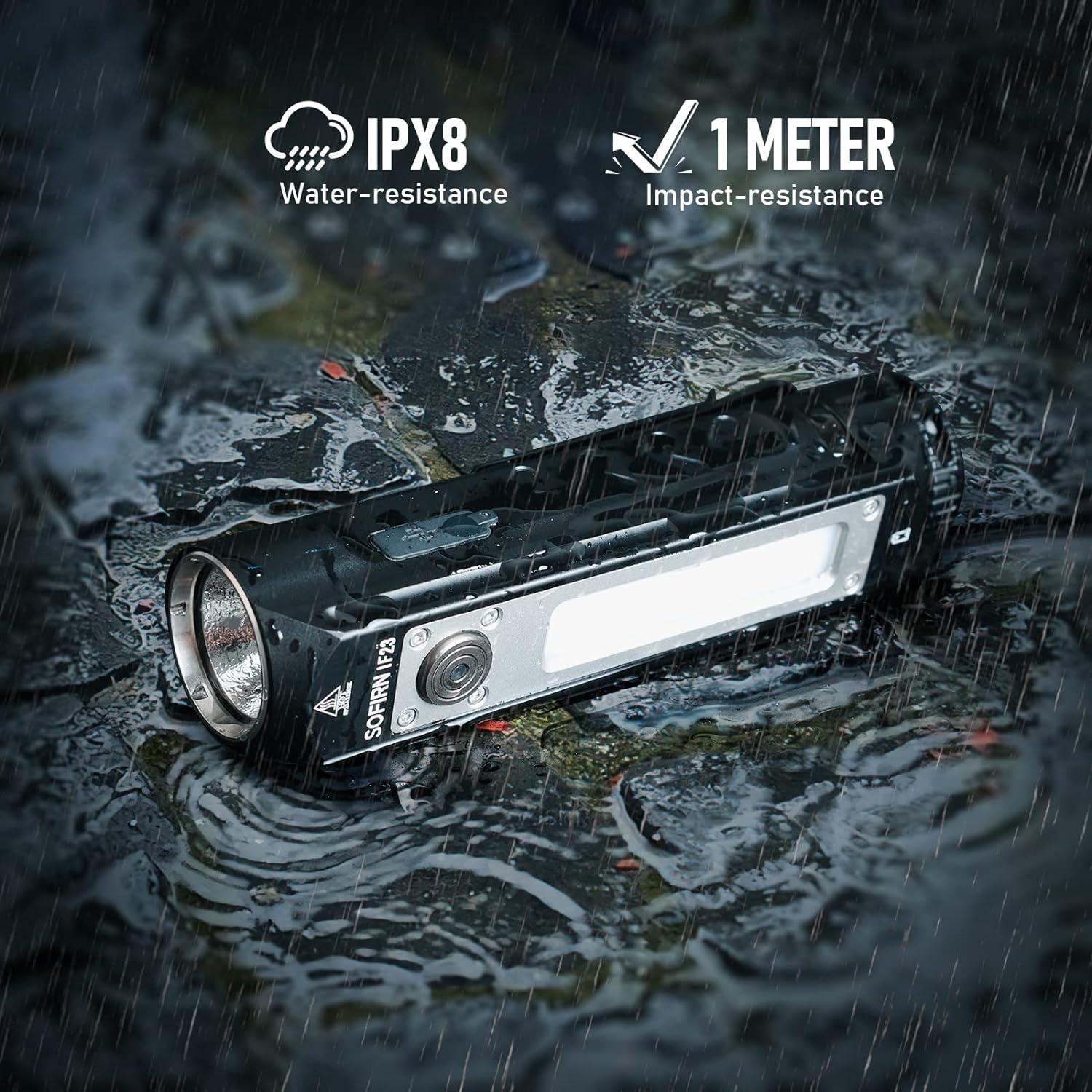 Linterna Recargable Sofirn IF23 4000lm IPX8 con Luz RGB
