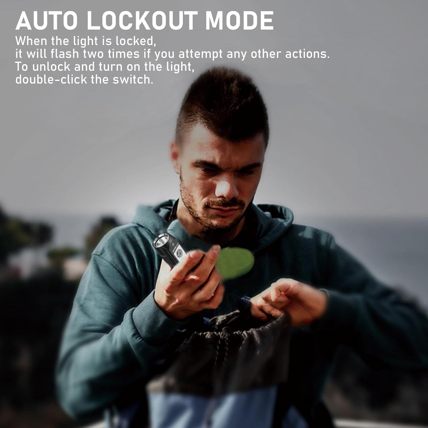 Linterna Recargable Sofirn IF23 4000lm IPX8 con Luz RGB