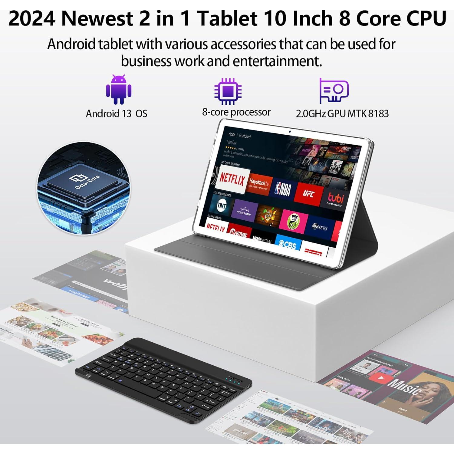 Tablet EITOMIN D115 10.1" Android 13 128GB 16GB RAM 5G