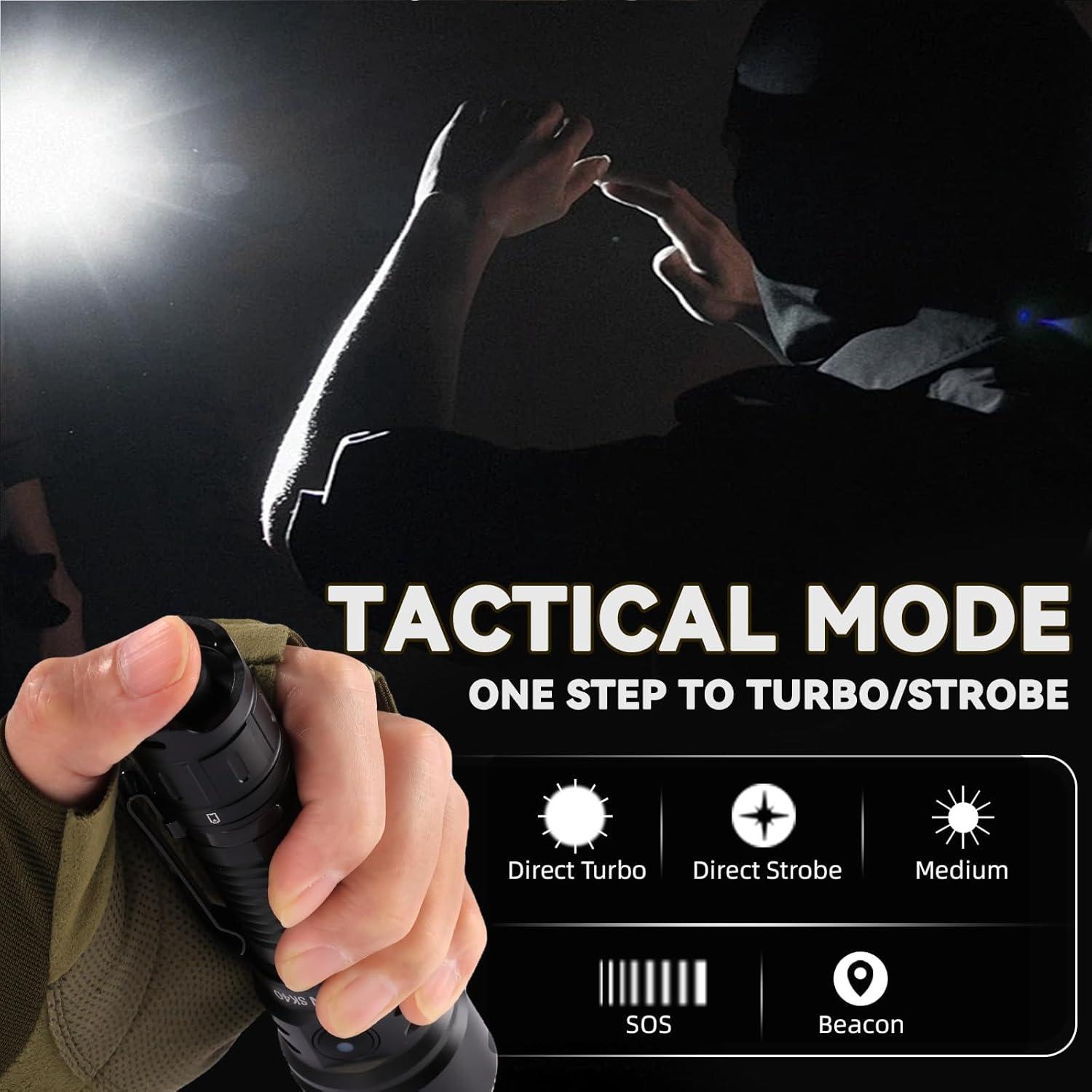 Linterna táctica Sofirn SK40 3200 lúmenes recargable 580m