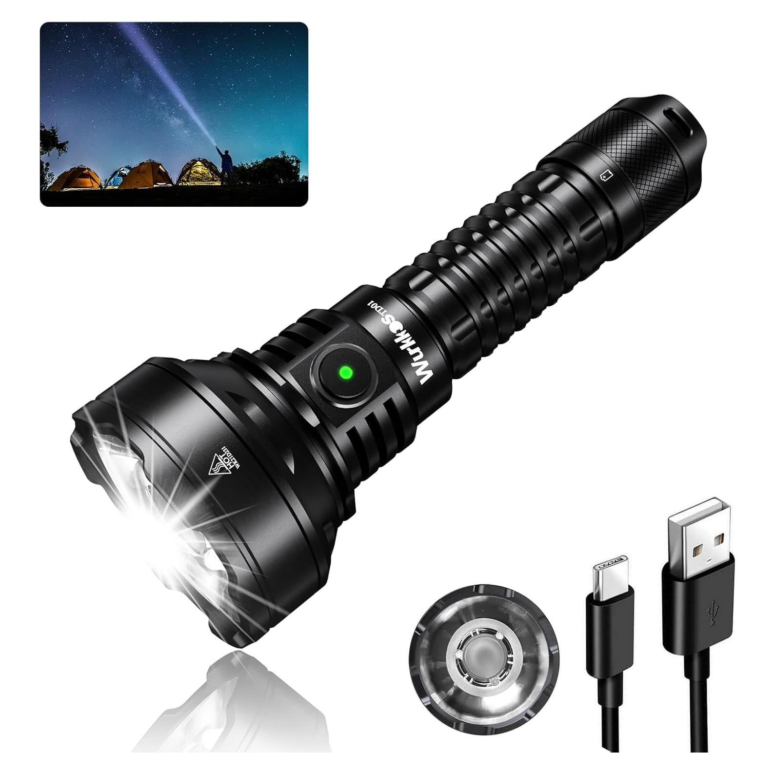 Linterna táctica LED Wurkkos TD01 2000LM recargable IP68