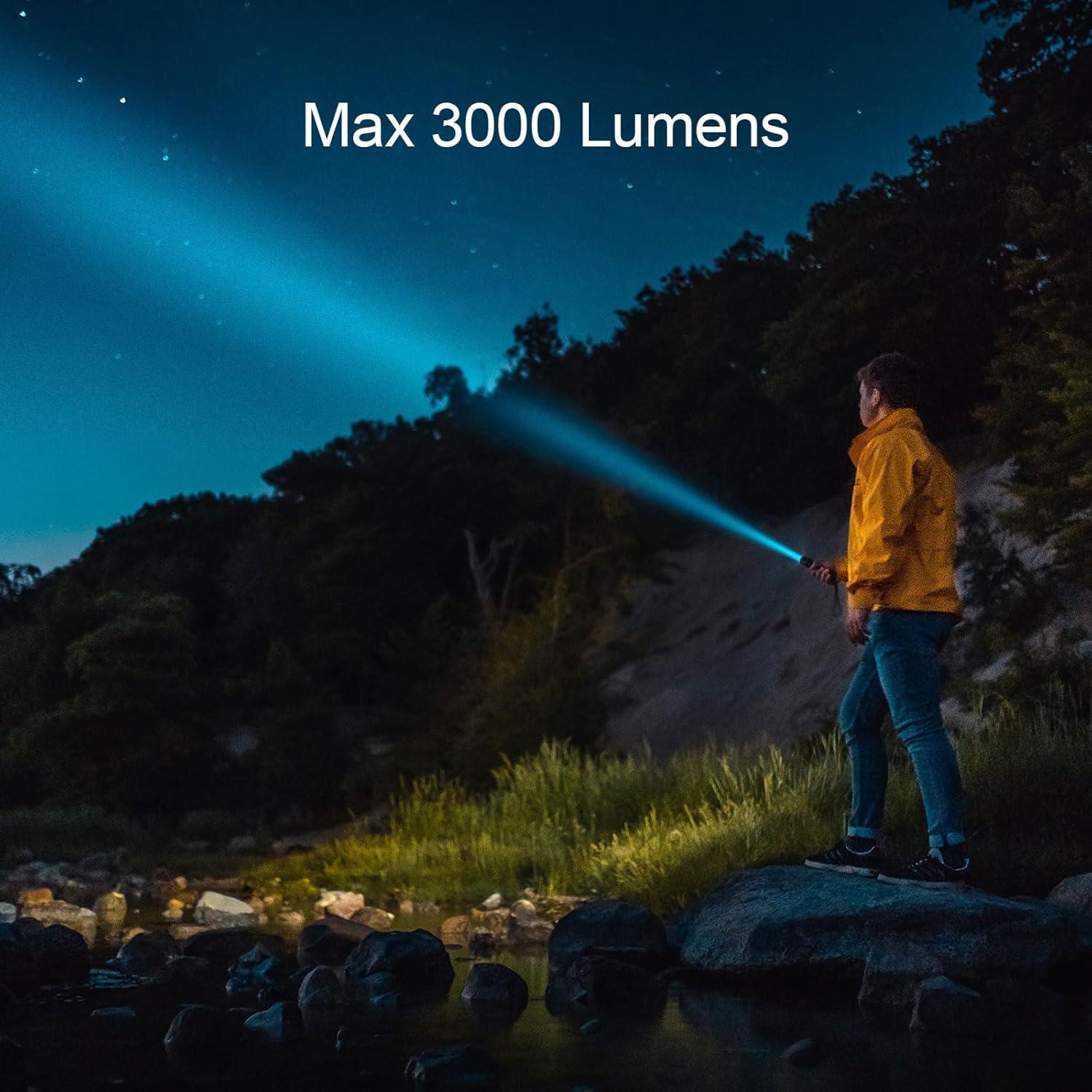 Linterna EDC RovyVon S21 3000 Lúmenes IP68 400m Alcance