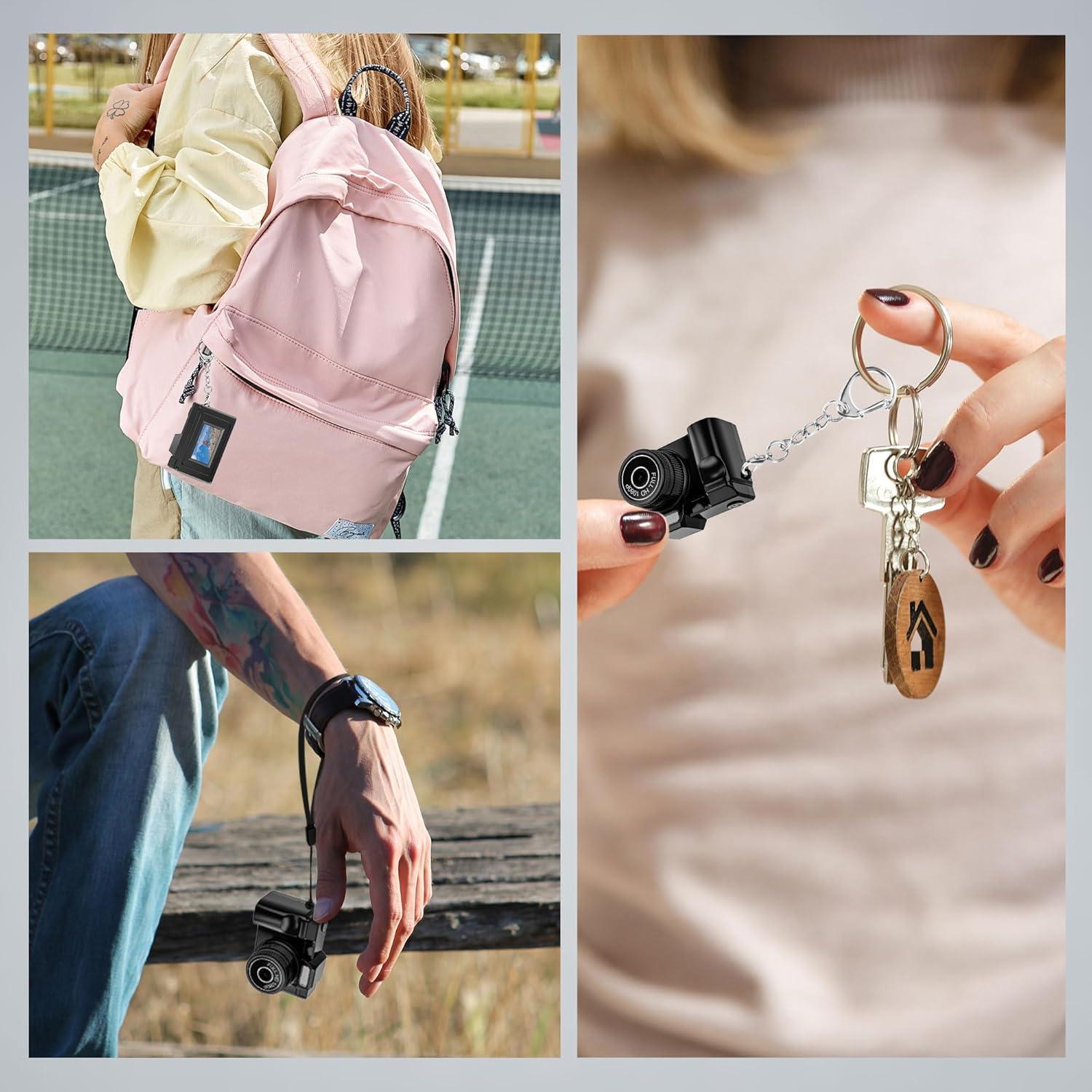 Cámara Mini Digital Ruwaqart FHD 1080P Compacta con 16GB