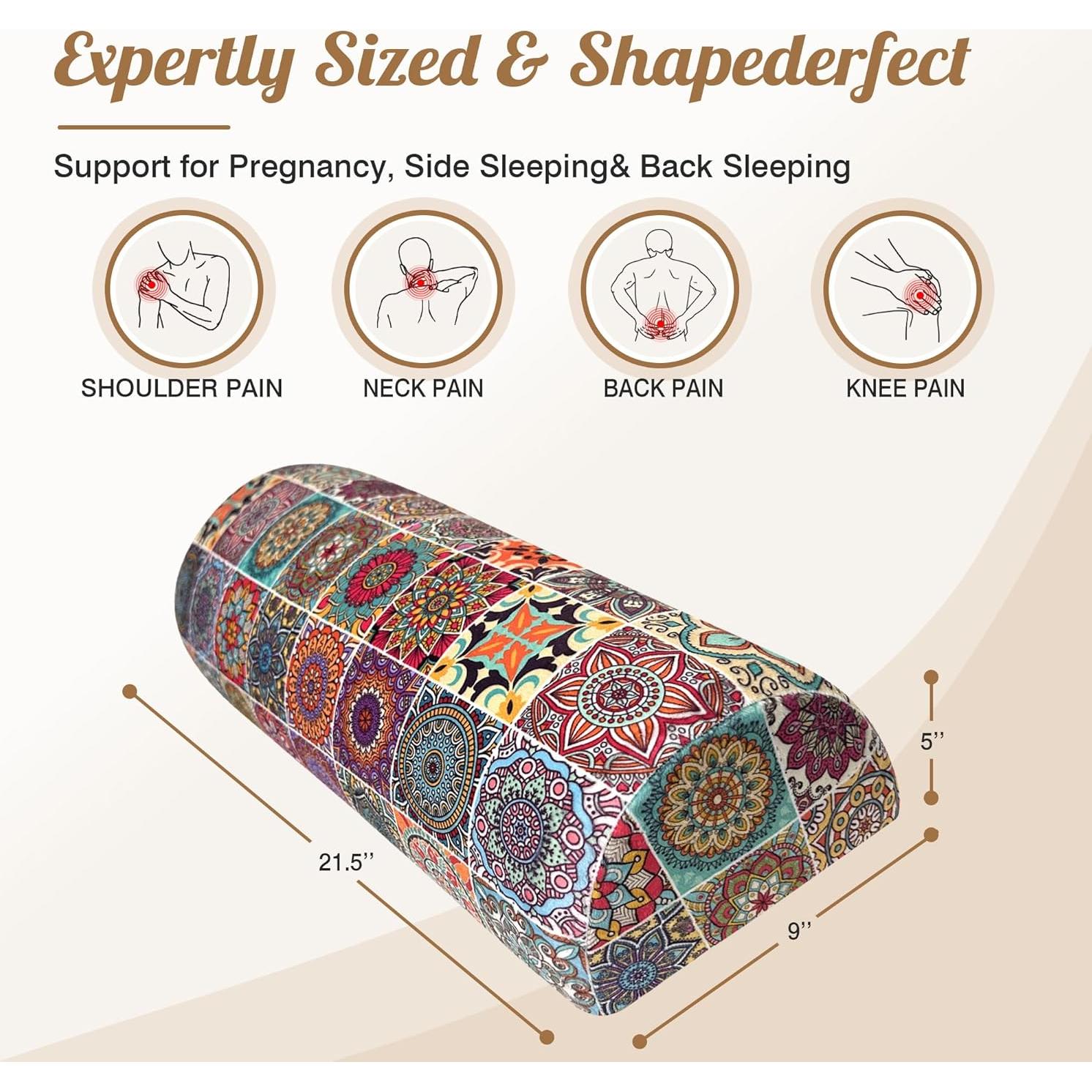 Almohada de Media Luna para Rodillas wxmbdzq - Espuma Viscoelástica