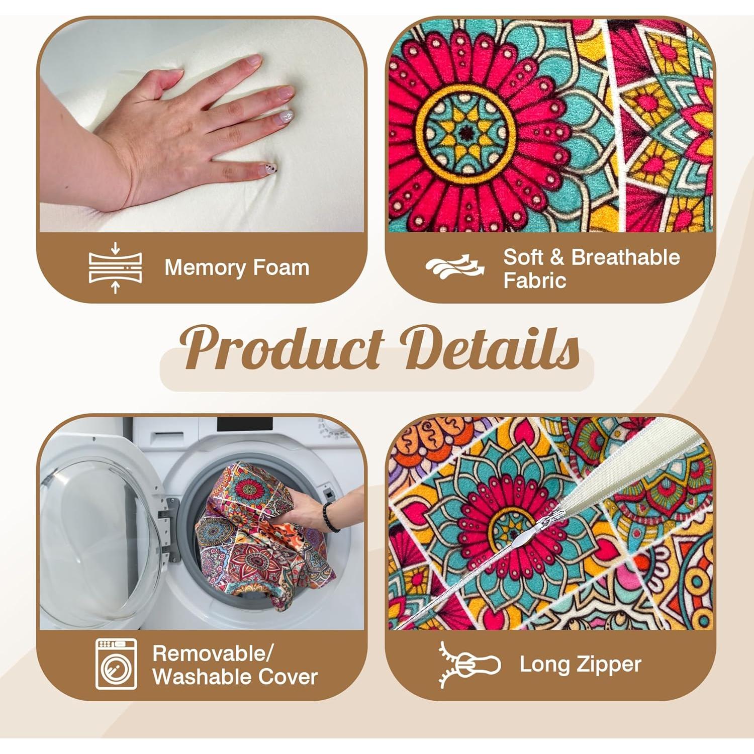 Almohada de Media Luna para Rodillas wxmbdzq - Espuma Viscoelástica