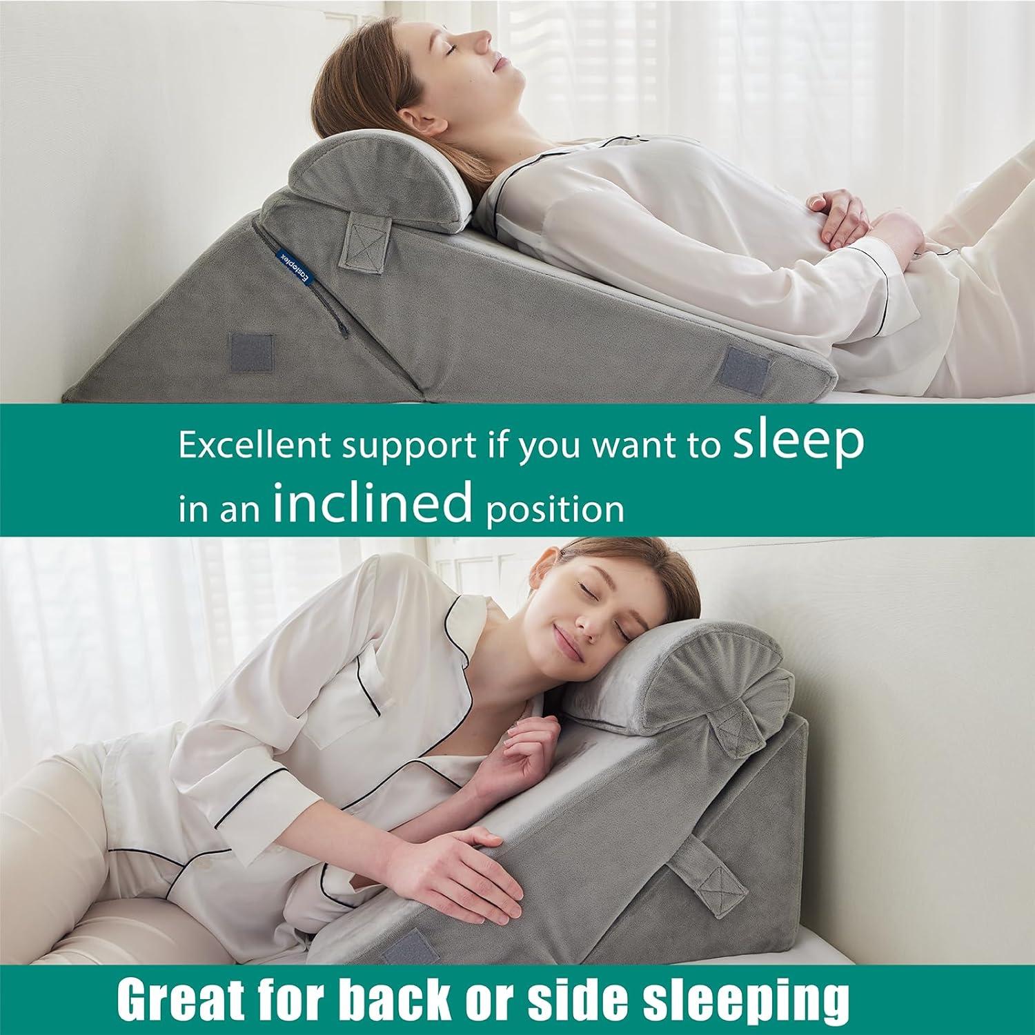 Juego de Almohadas en Cuña Eastoptex - Espuma Viscoelástica Ajustable