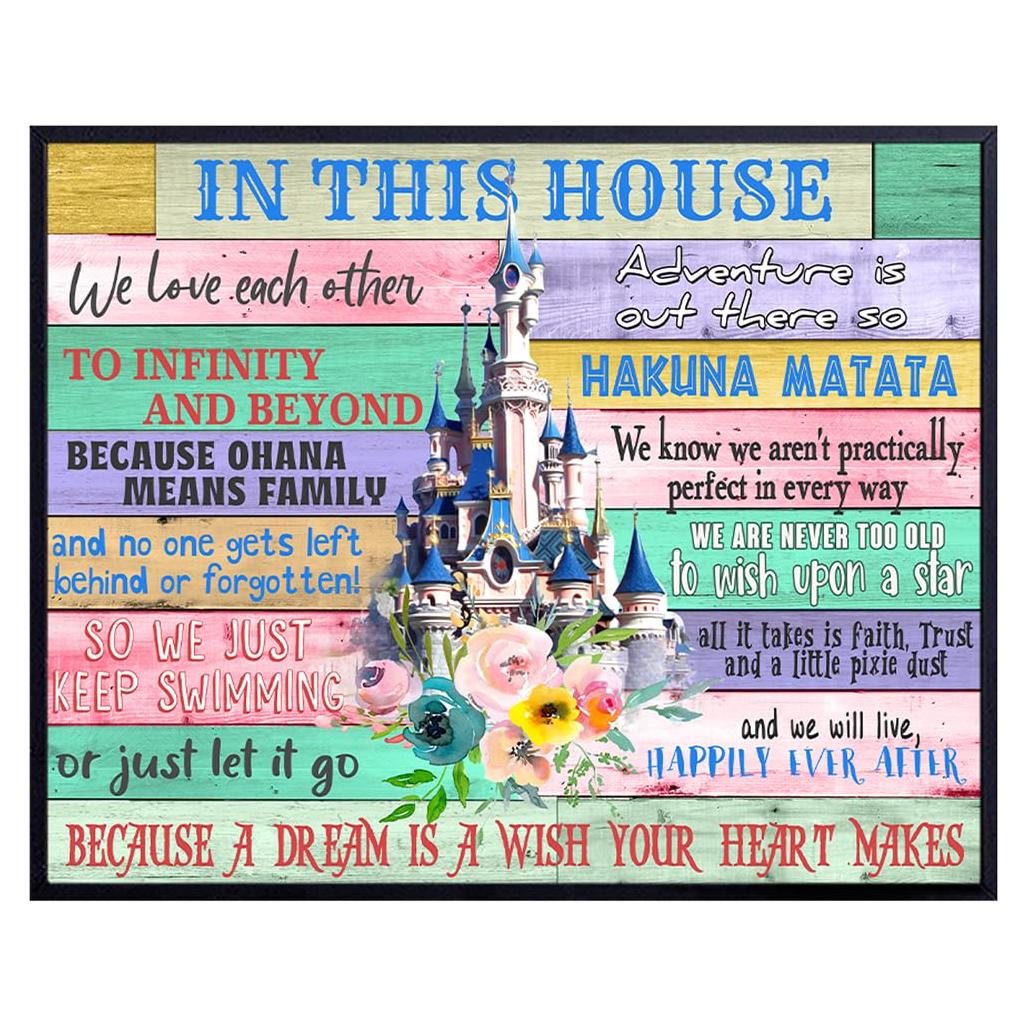 Arte de Pared Hakuna Matata 20x25 cm - Marco Roble Blanco