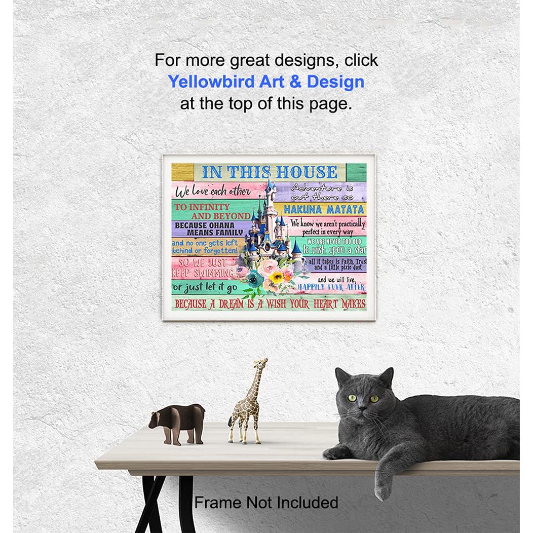 Arte de Pared Hakuna Matata 20x25 cm - Marco Roble Blanco