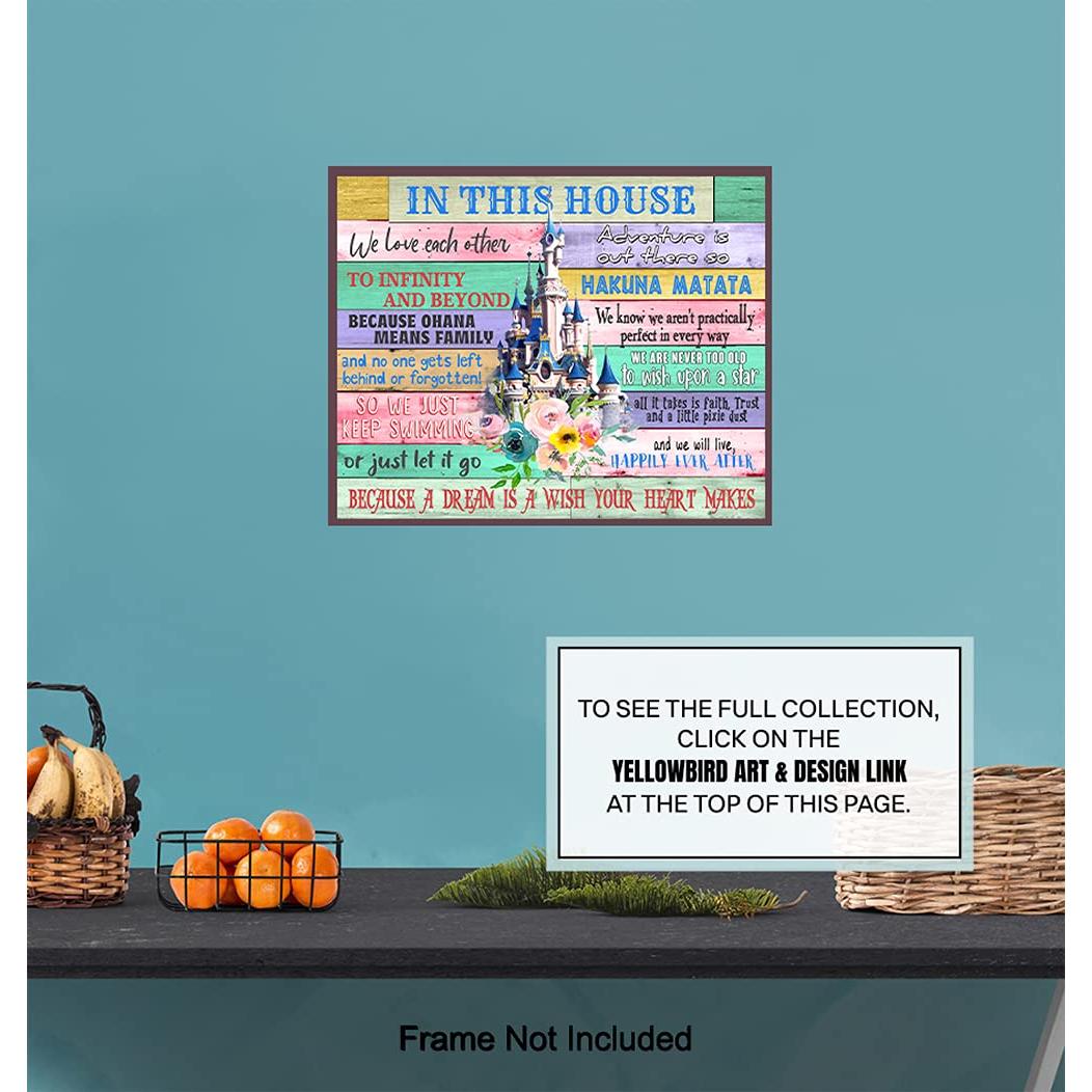 Arte de Pared Hakuna Matata 20x25 cm - Marco Roble Blanco