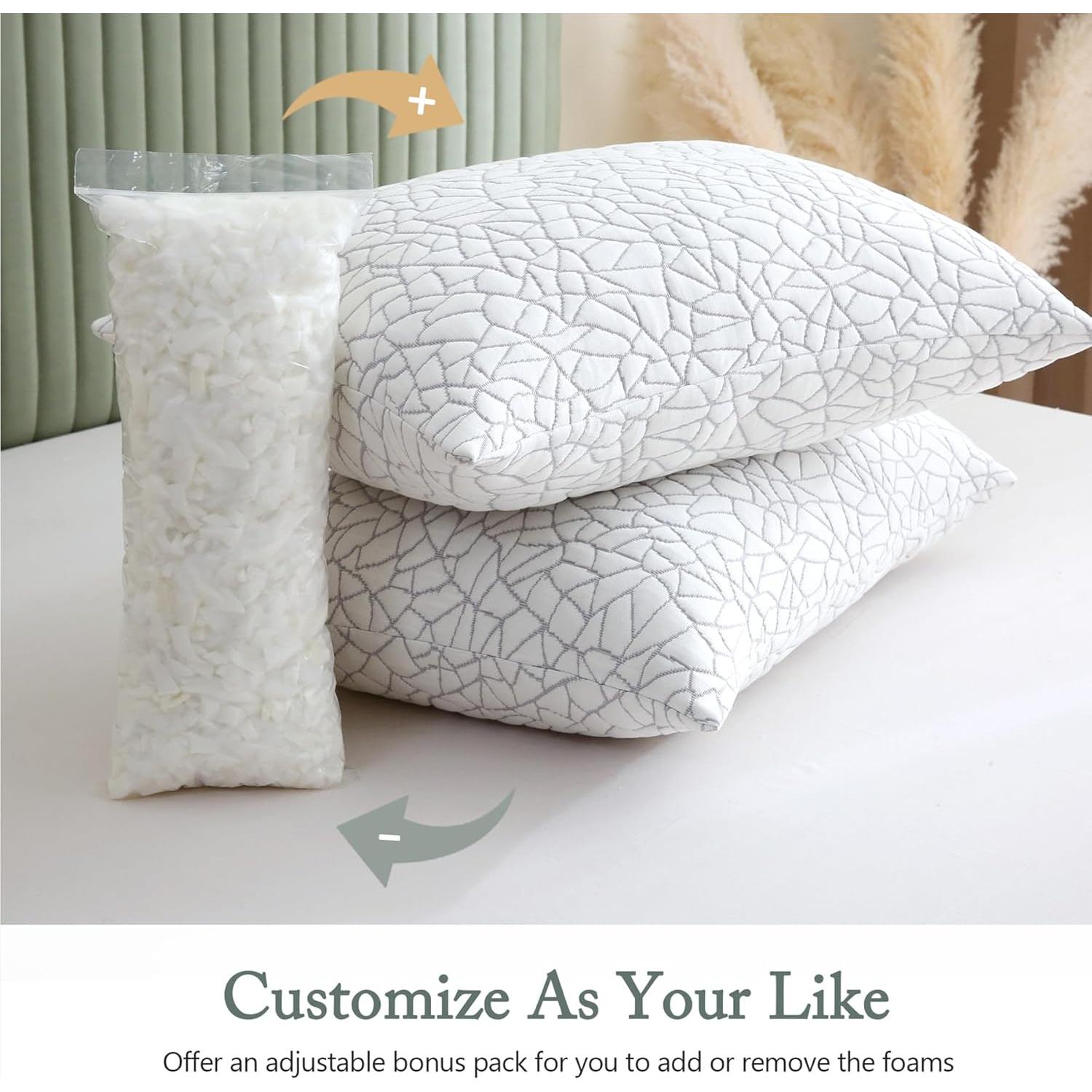 Almohada Ajustable BPC Queen Espuma Viscoelástica Transpirable