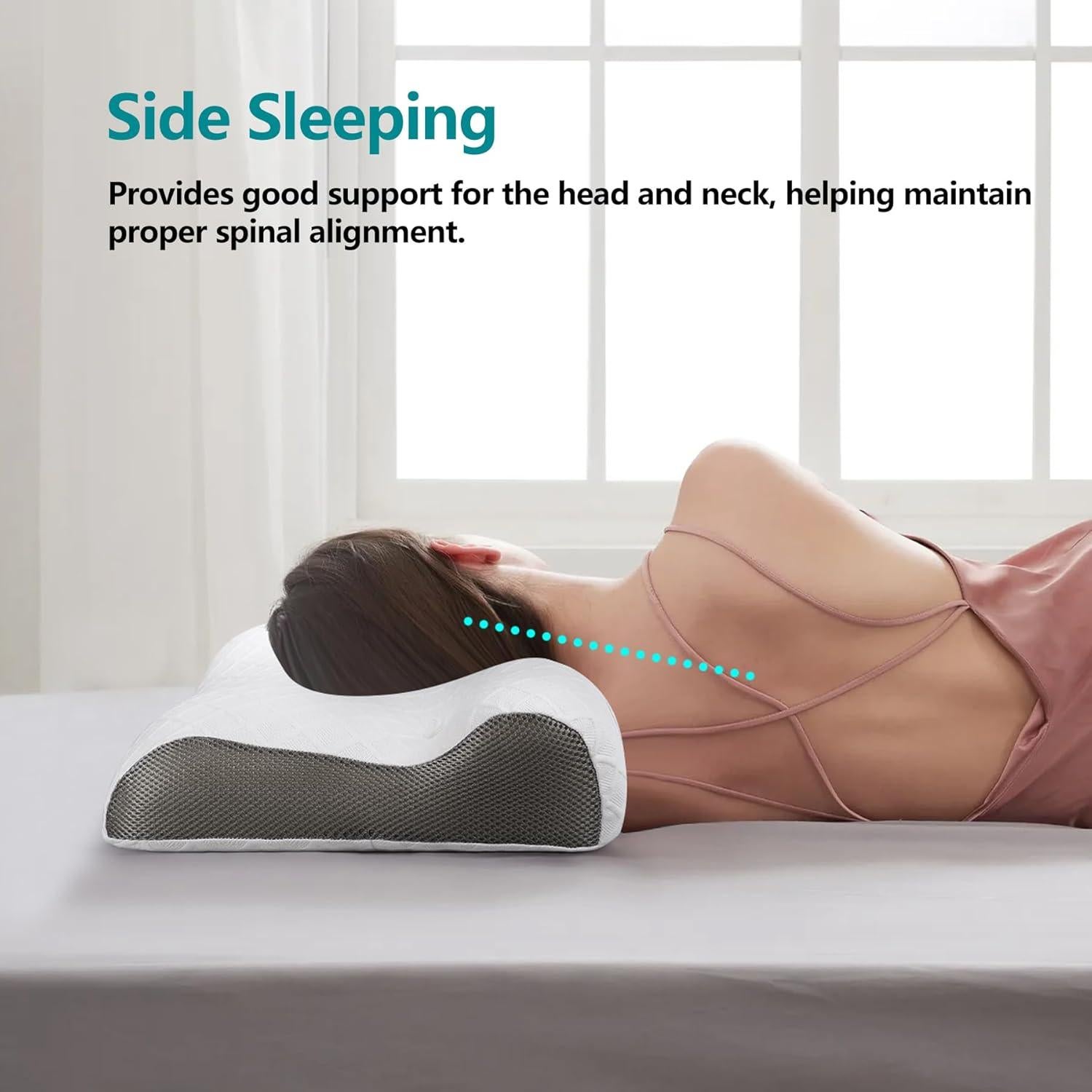 Almohada Cervical RESTCLOUD de Espuma con Memoria Firme 60x40cm