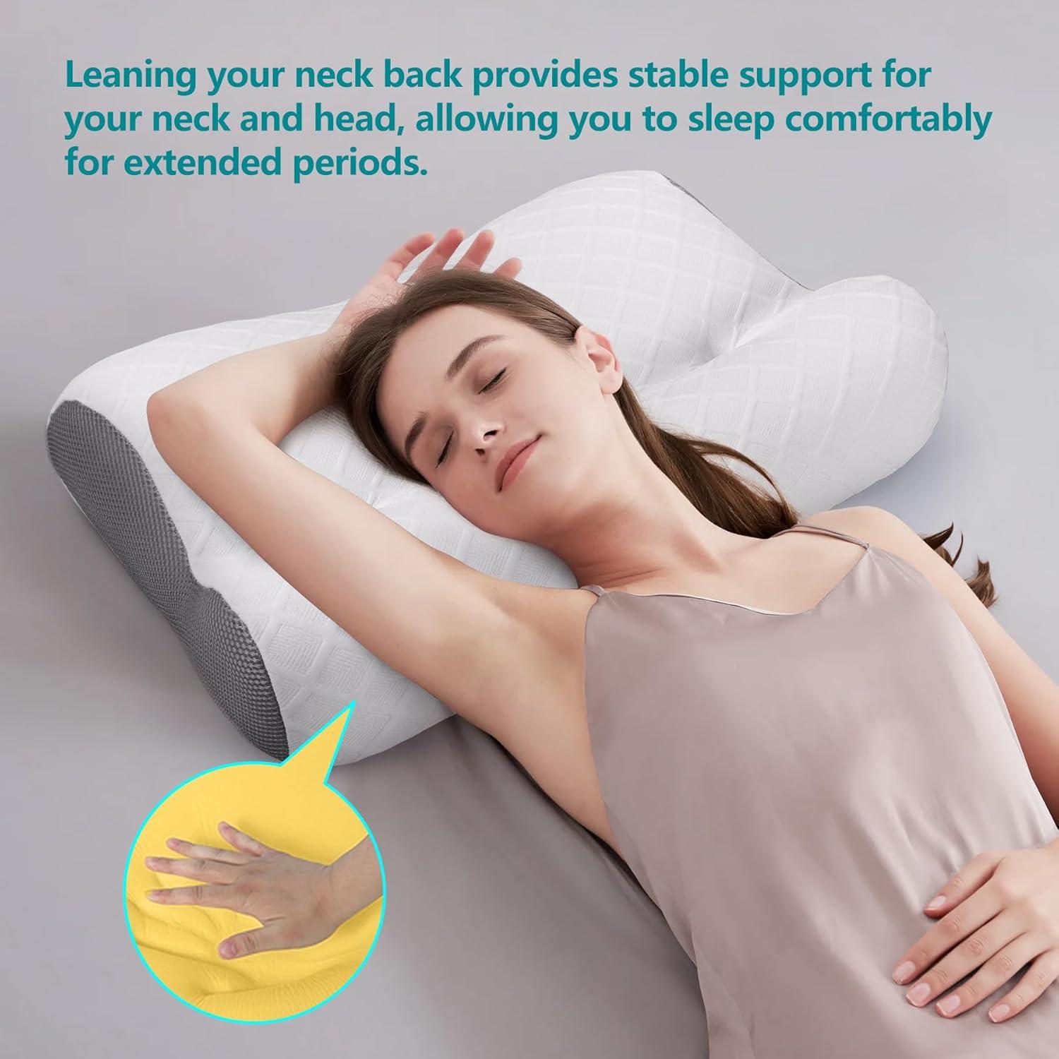 Almohada Cervical RESTCLOUD de Espuma con Memoria Firme 60x40cm
