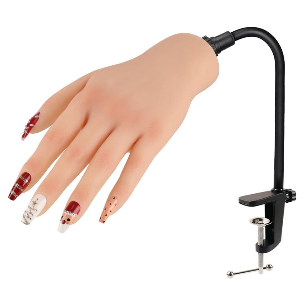 Mano de Práctica para Uñas Acrílicas KnowU - Silicona Suave