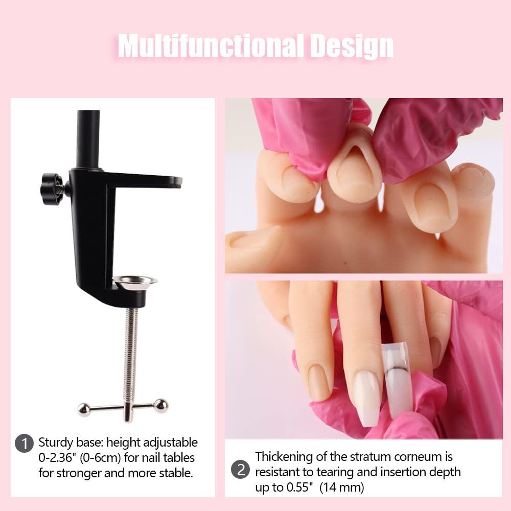 Mano de Práctica para Uñas Acrílicas KnowU - Silicona Suave