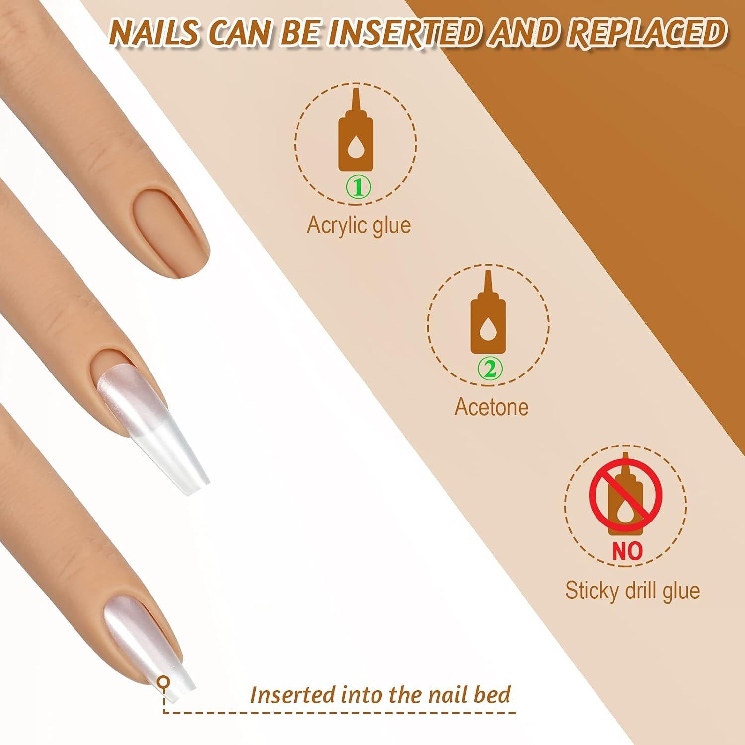 Dedos de Práctica de Silicona Maitys - 2 Piezas 7.5 cm