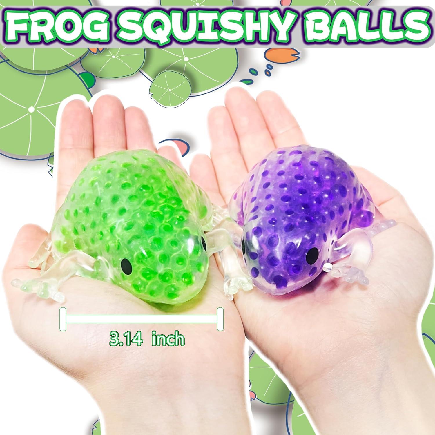 Pelotas de Estrés Aplastables Kawaite - Juego de 2 Ranas