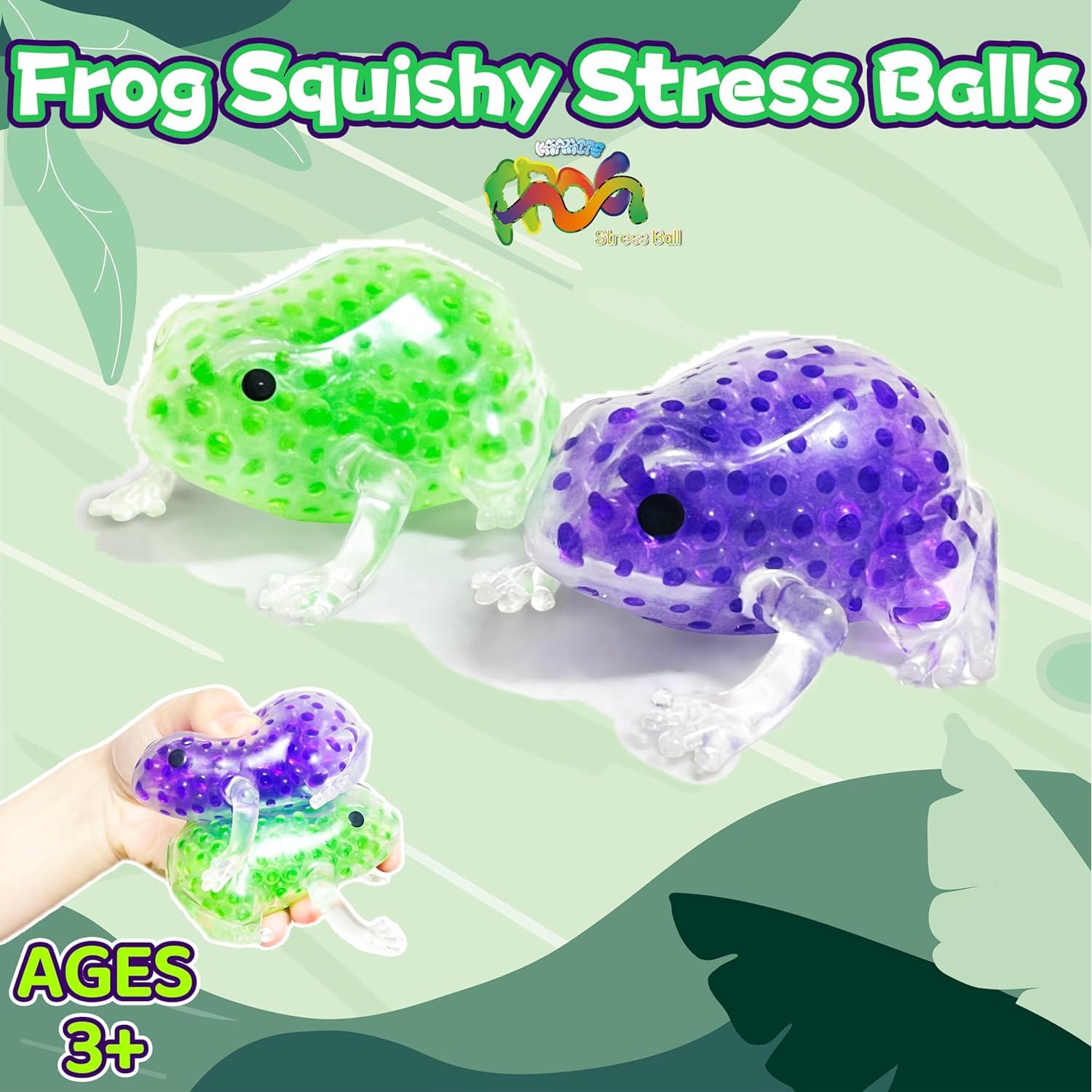 Pelotas de Estrés Aplastables Kawaite - Juego de 2 Ranas